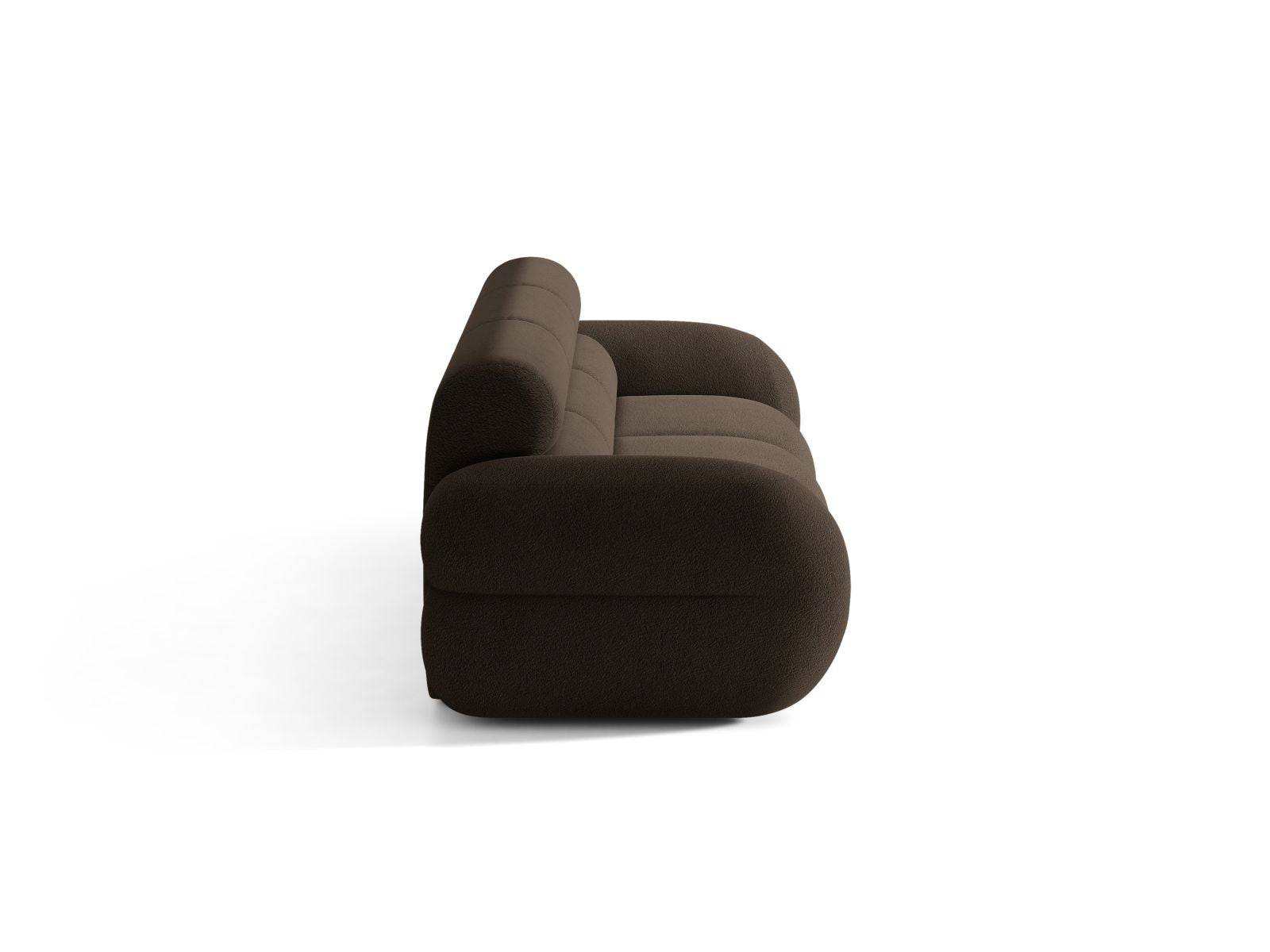 Sofa für 4 Personen NEO in braunem Boucle