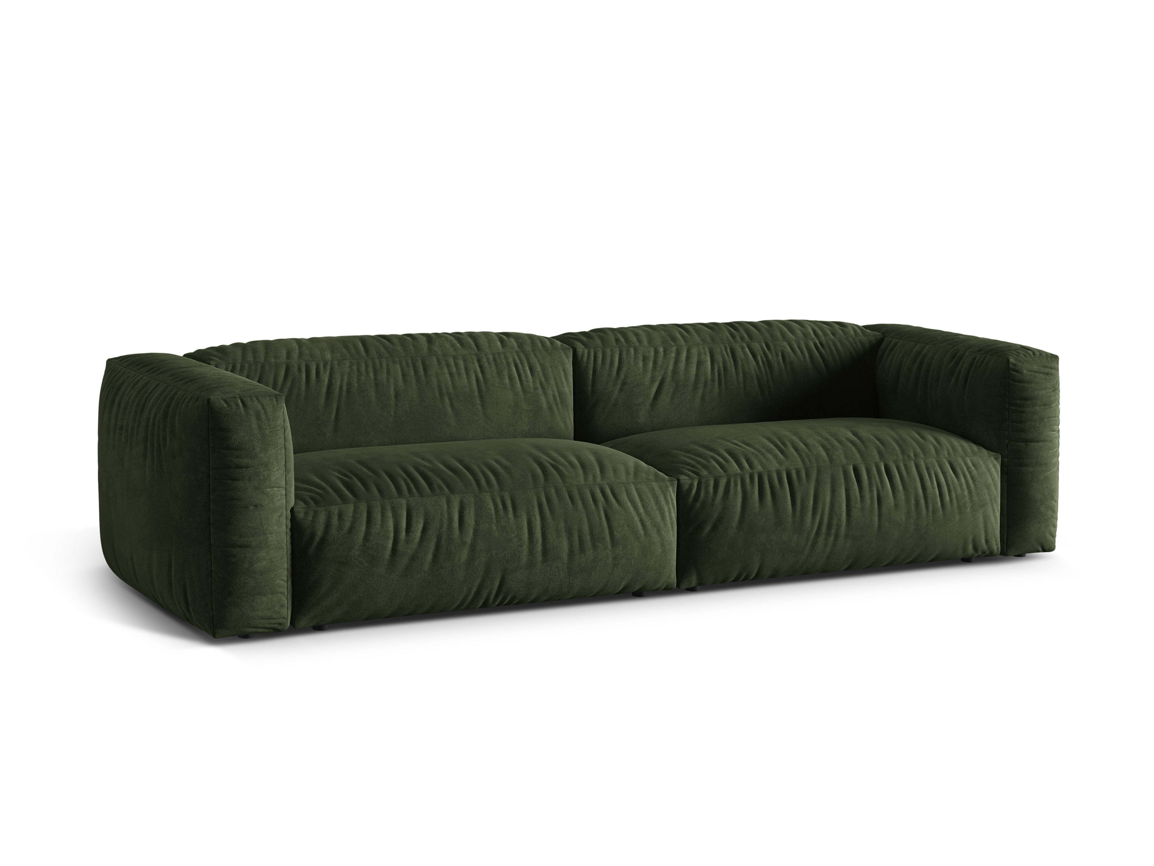 4-seater velvet sofa Martina Zielony