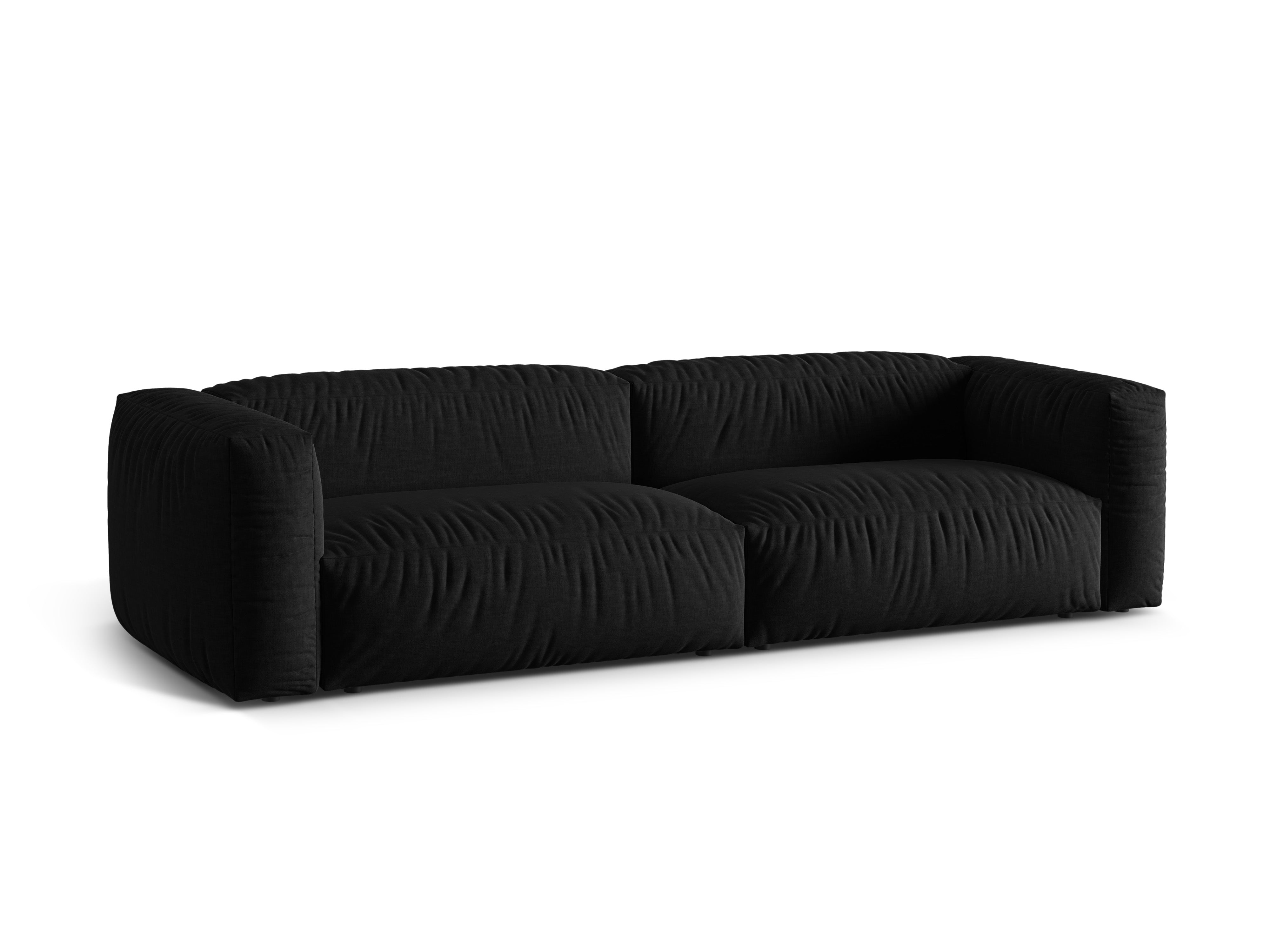 Sofa 4-osobowa MARTINA czarny – Micadoni