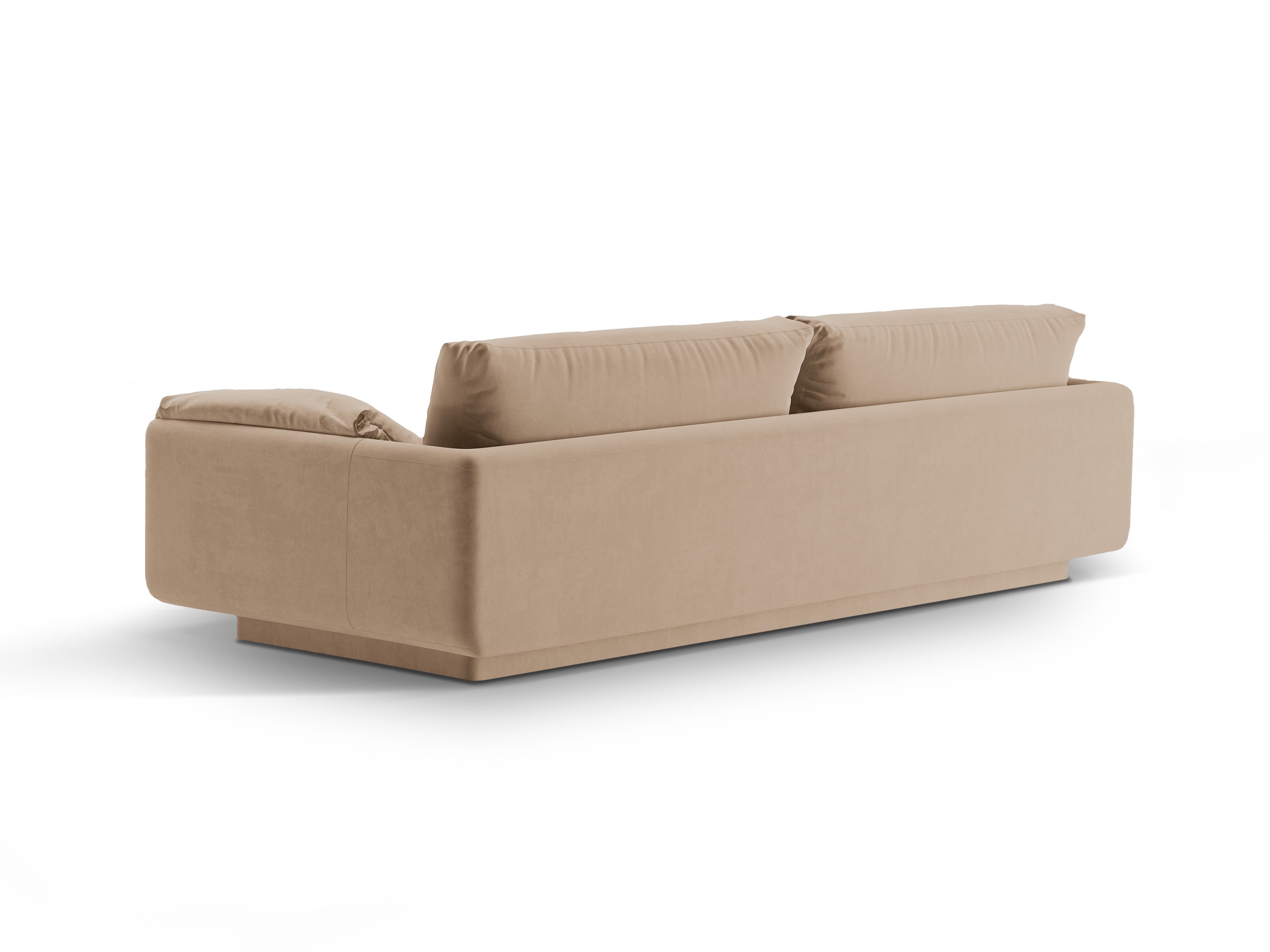 Samtsofa 4-Personen-Sand-Torino
