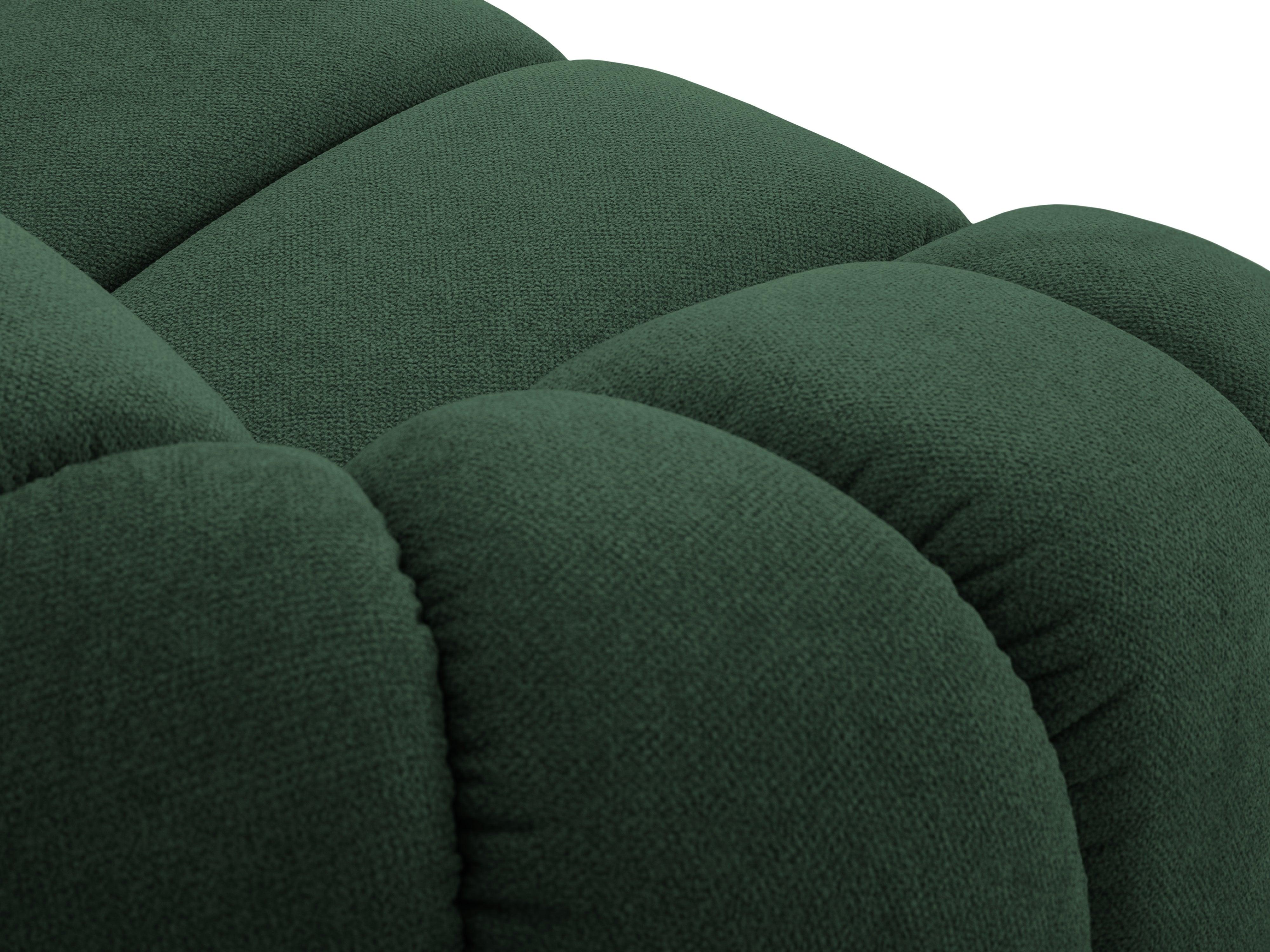 Sofa für 4 Personen DIANA dunkelgrüner Chenille