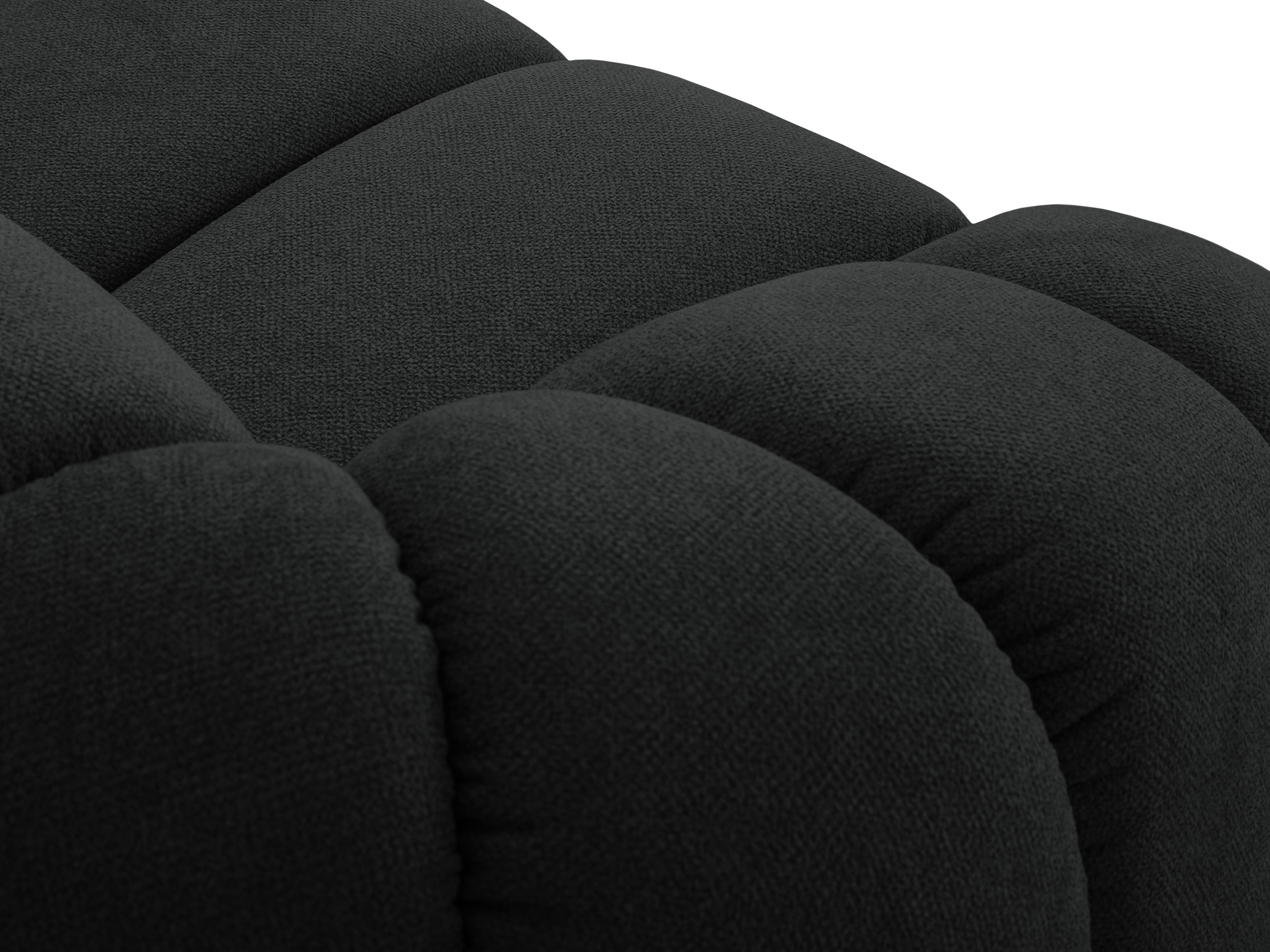 Sofa für 4 Personen DIANA anthrazitfarbener Chenille