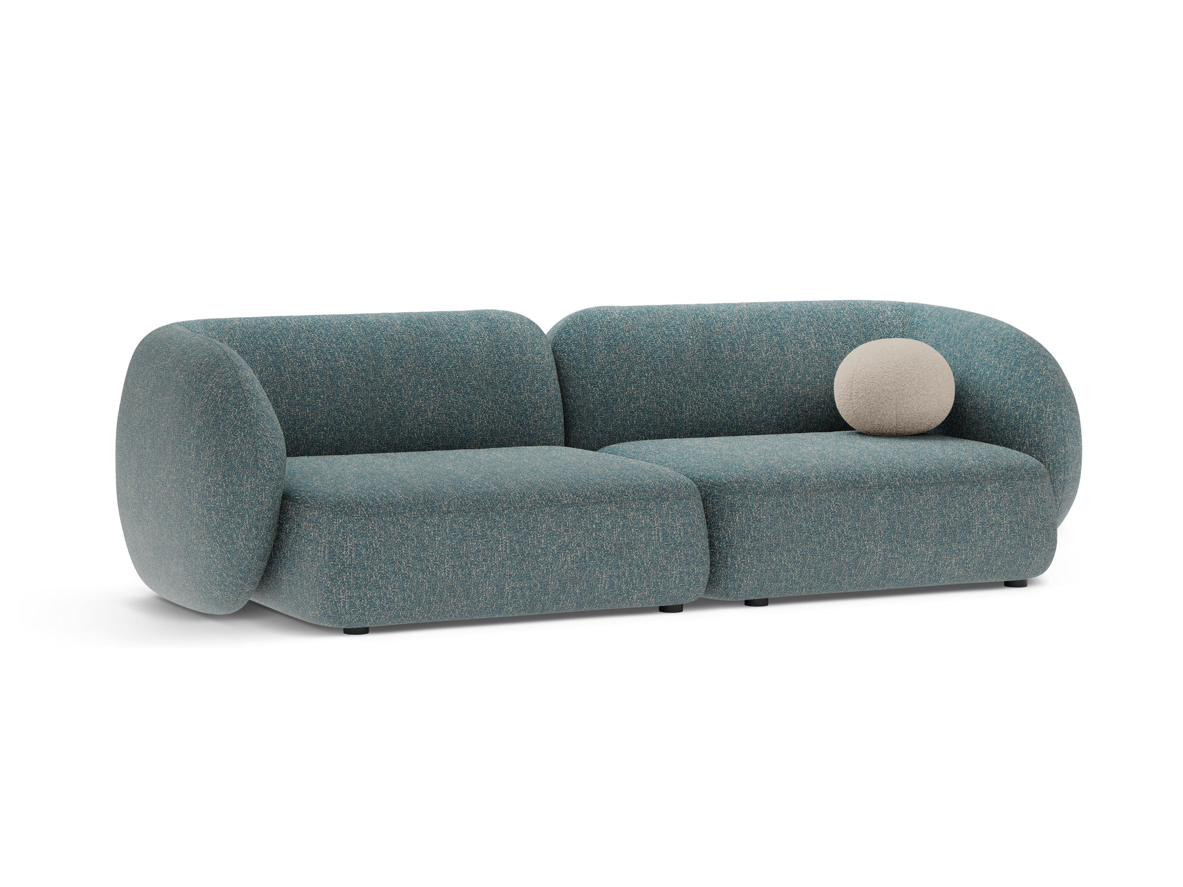 4-seater sofa KATE blue mélange