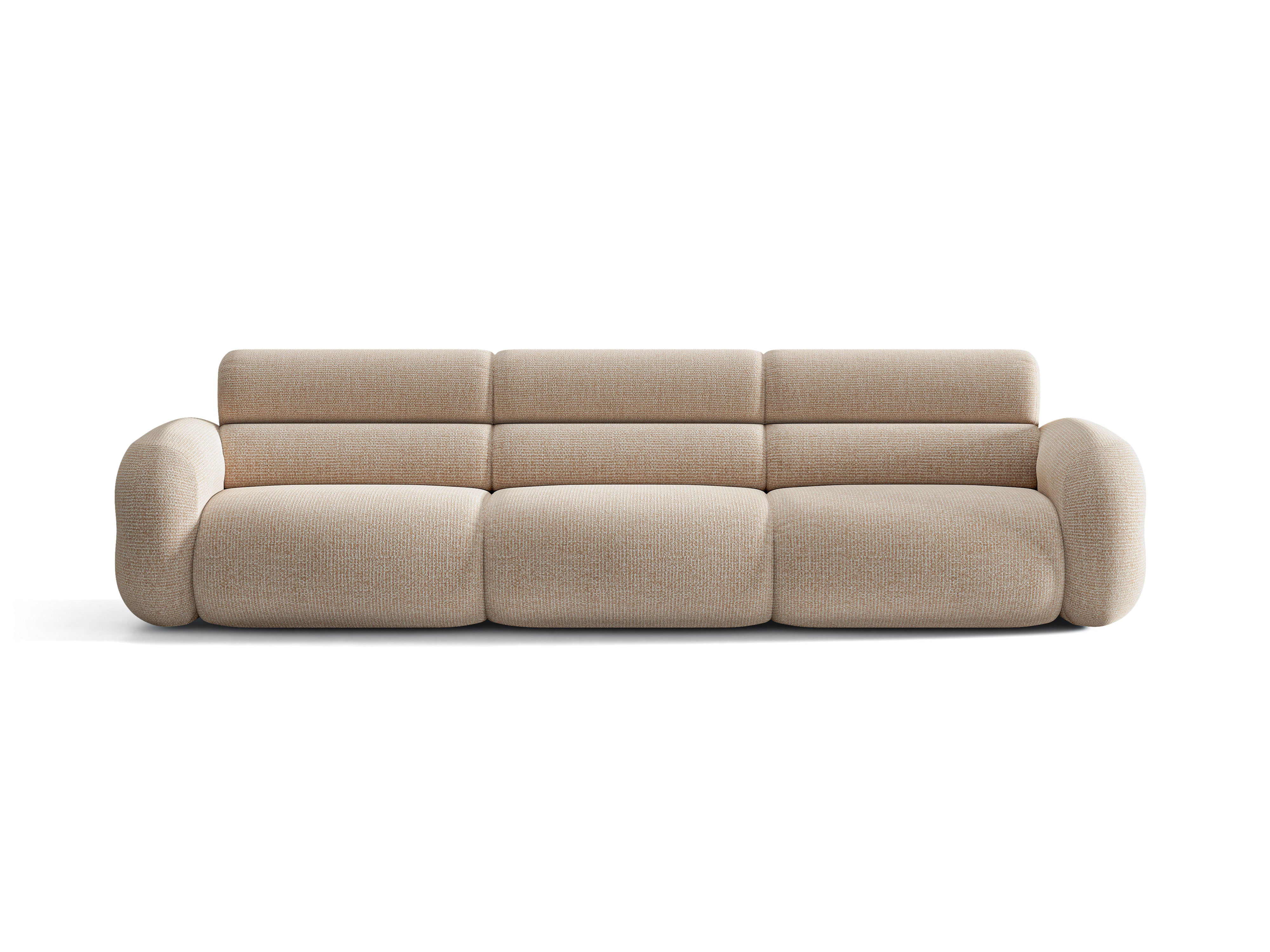 Sofa für 4 Personen NEO in sandfarbenem Melange
