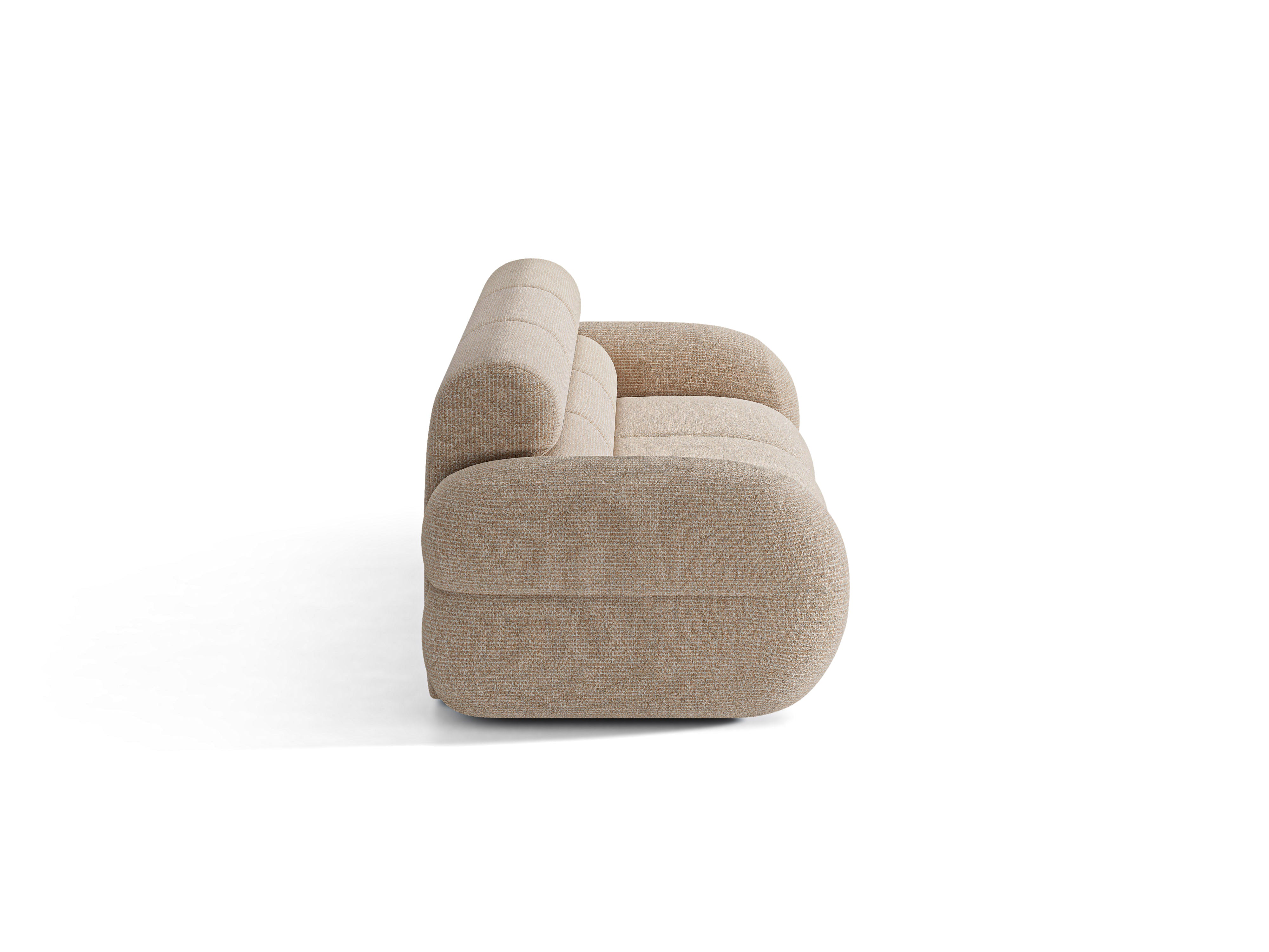Sofa für 4 Personen NEO in sandfarbenem Melange