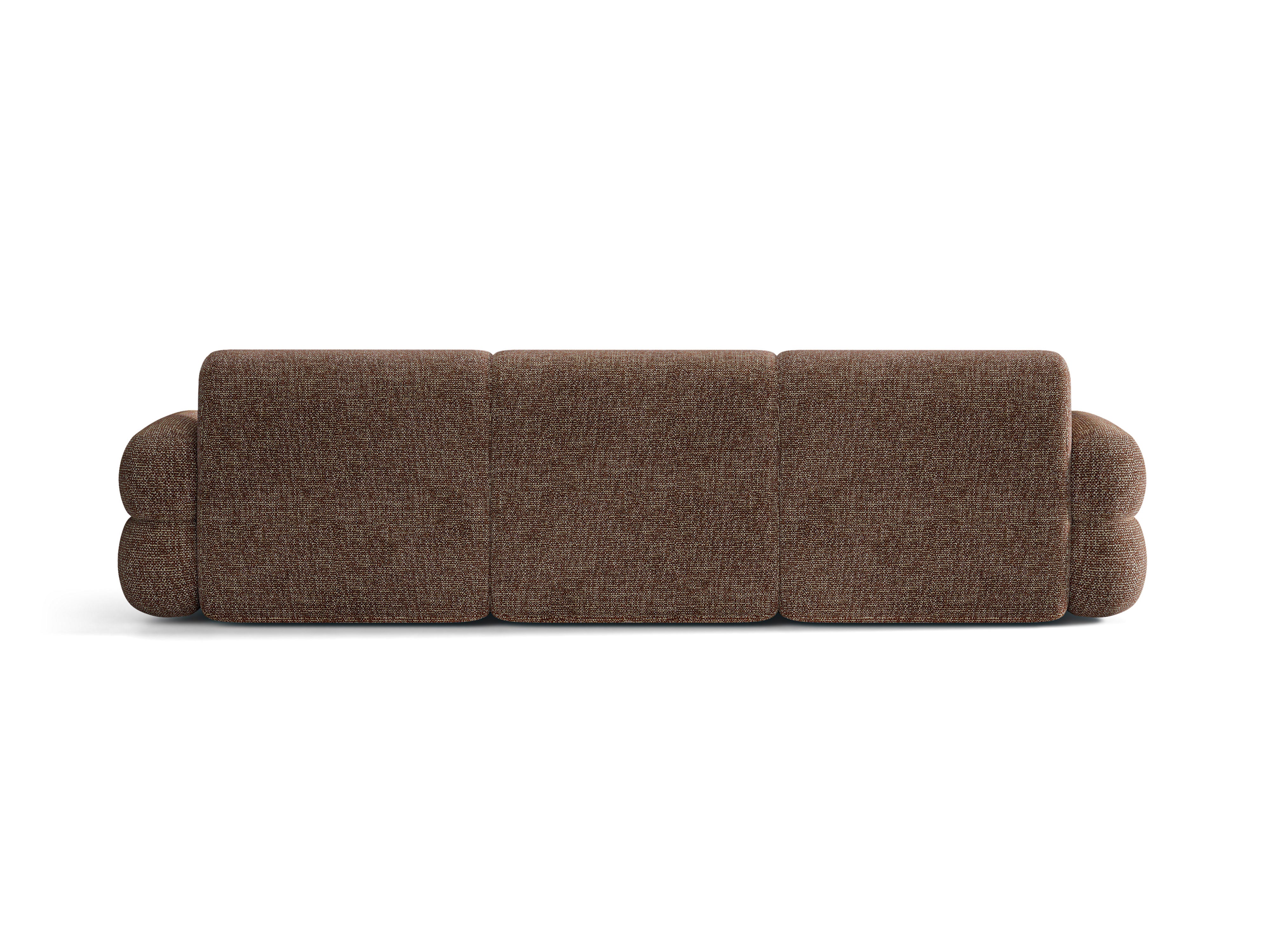 Sofa für 4 Personen NEO in braunem Melange