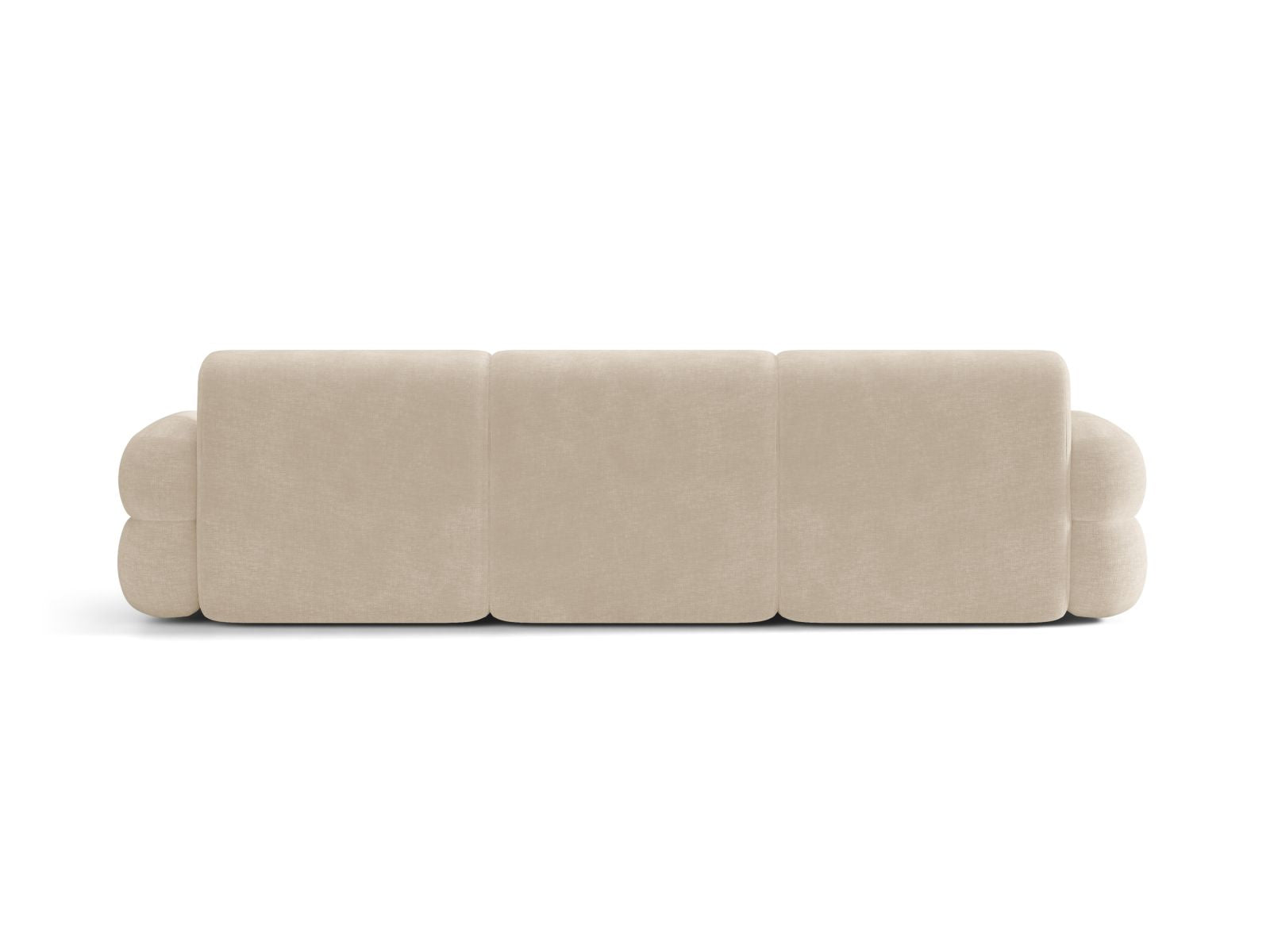 Sofa für 4 Personen NEO in hellbeigem Chenille