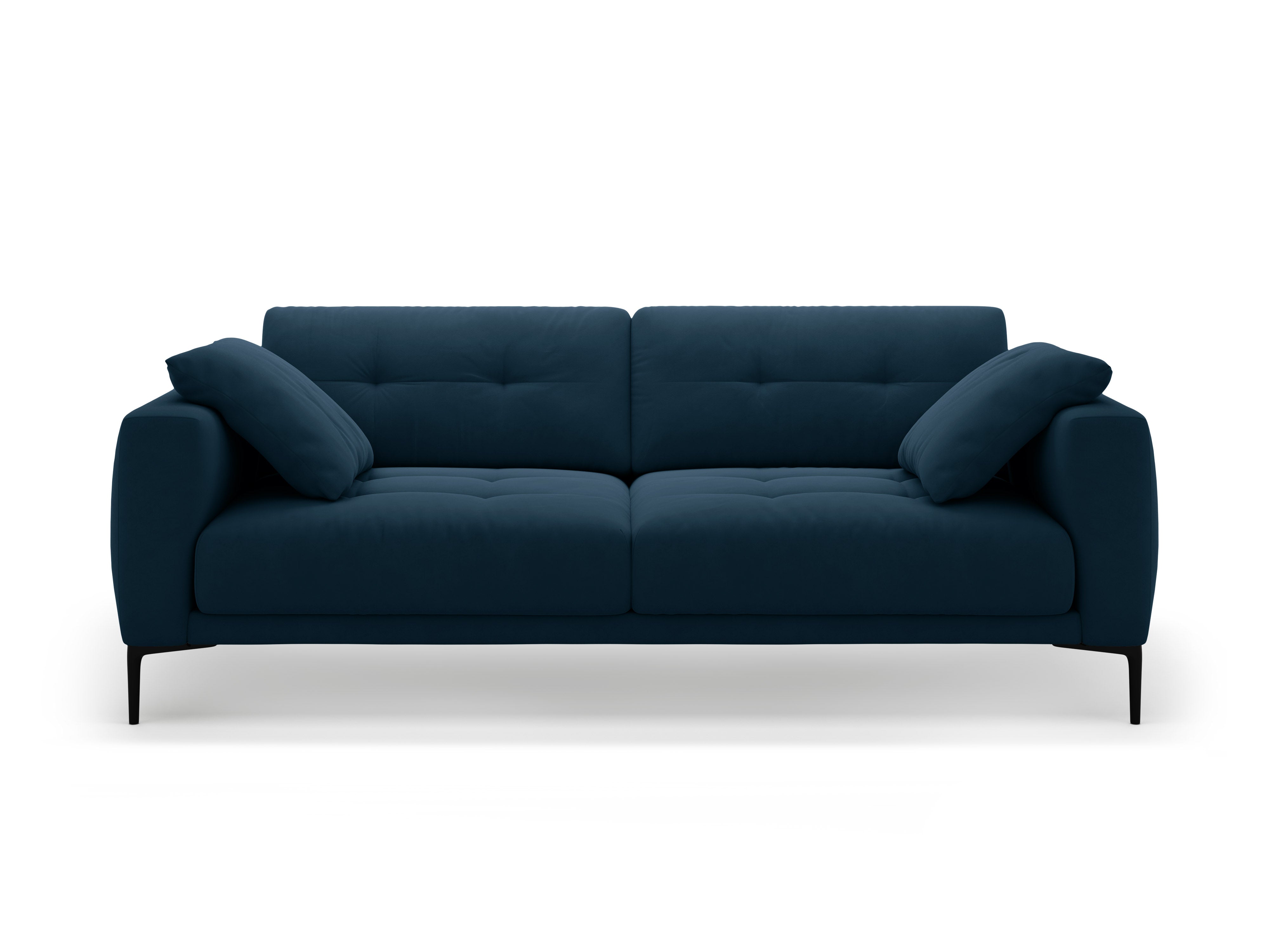 Sofa aksamitna 4-osobowa BEMY granat königblau