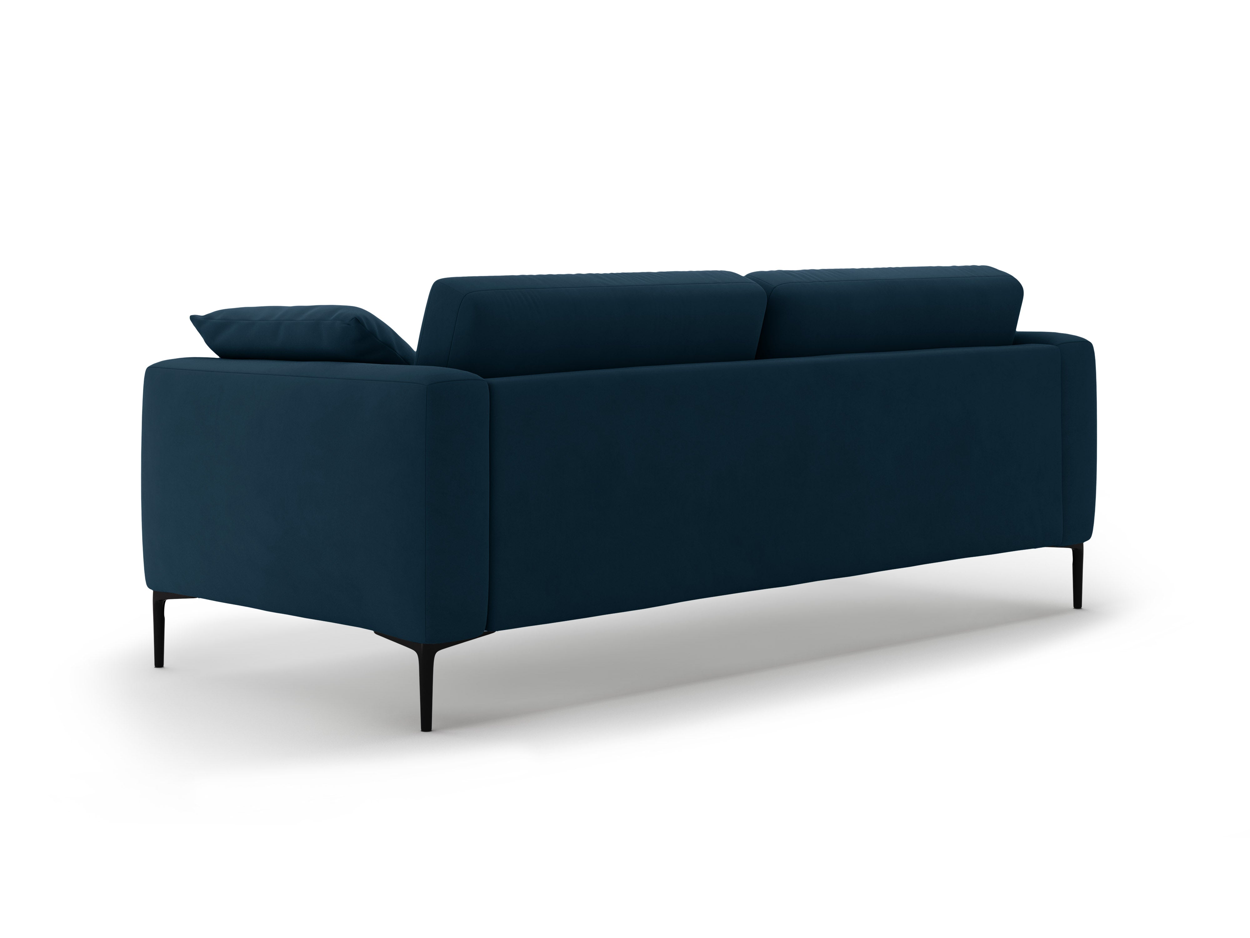 Sofa aksamitna 4-osobowa BEMY granat königblau