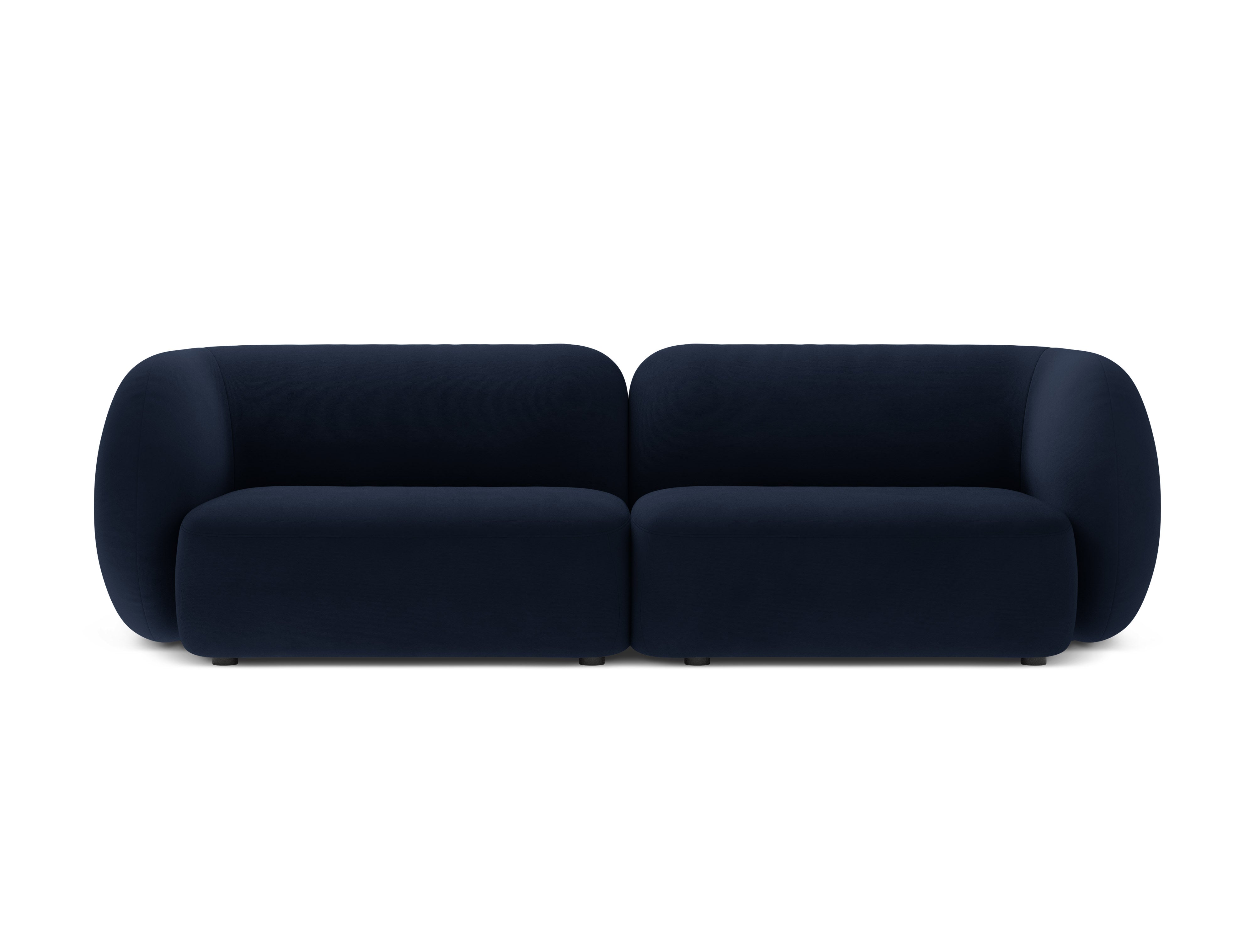 Sofa 4-osobowa aksamitna KATE granat królewski – Micadoni