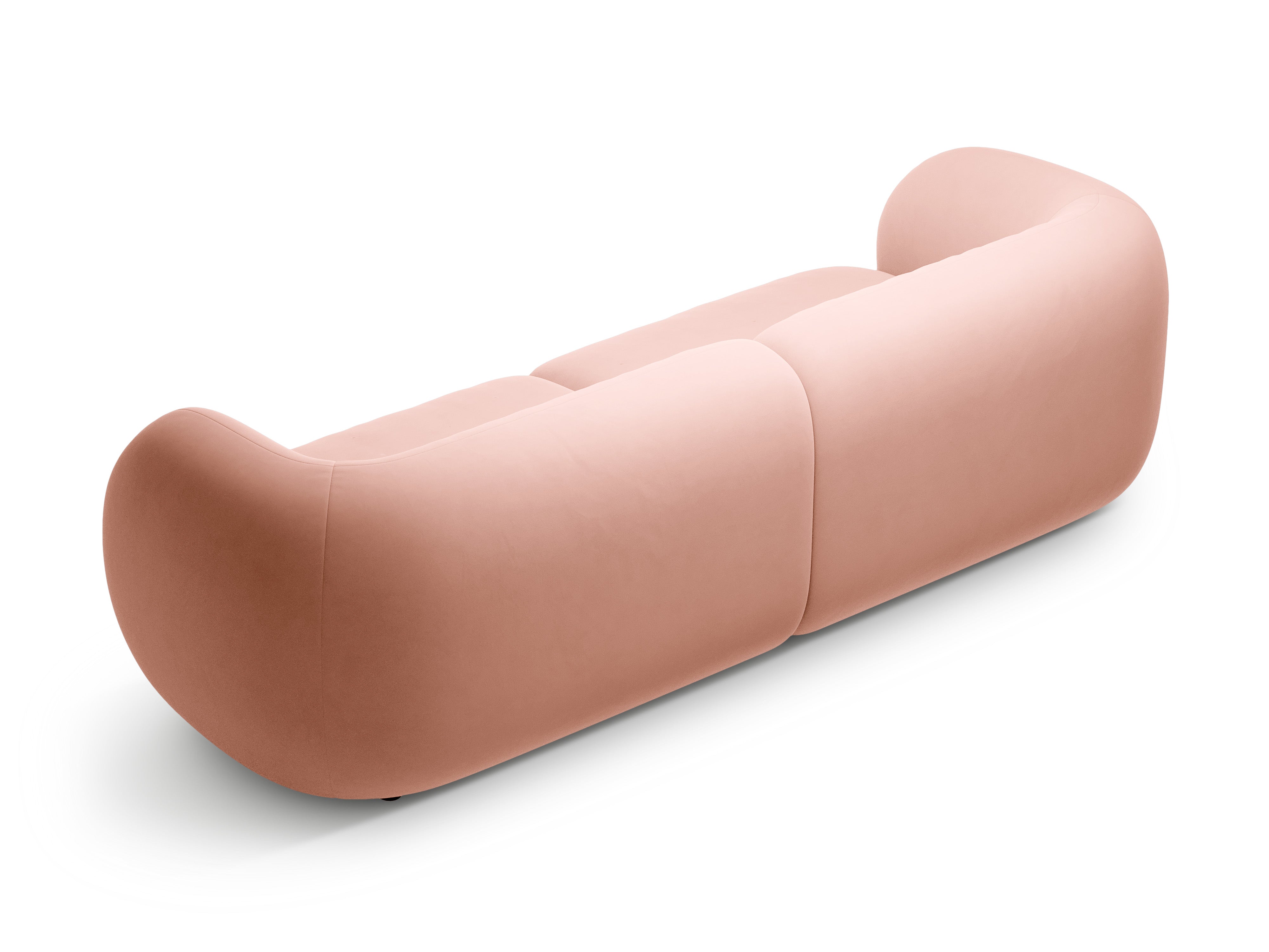 Sofa für 4 Personen aus Samt KATE rosa