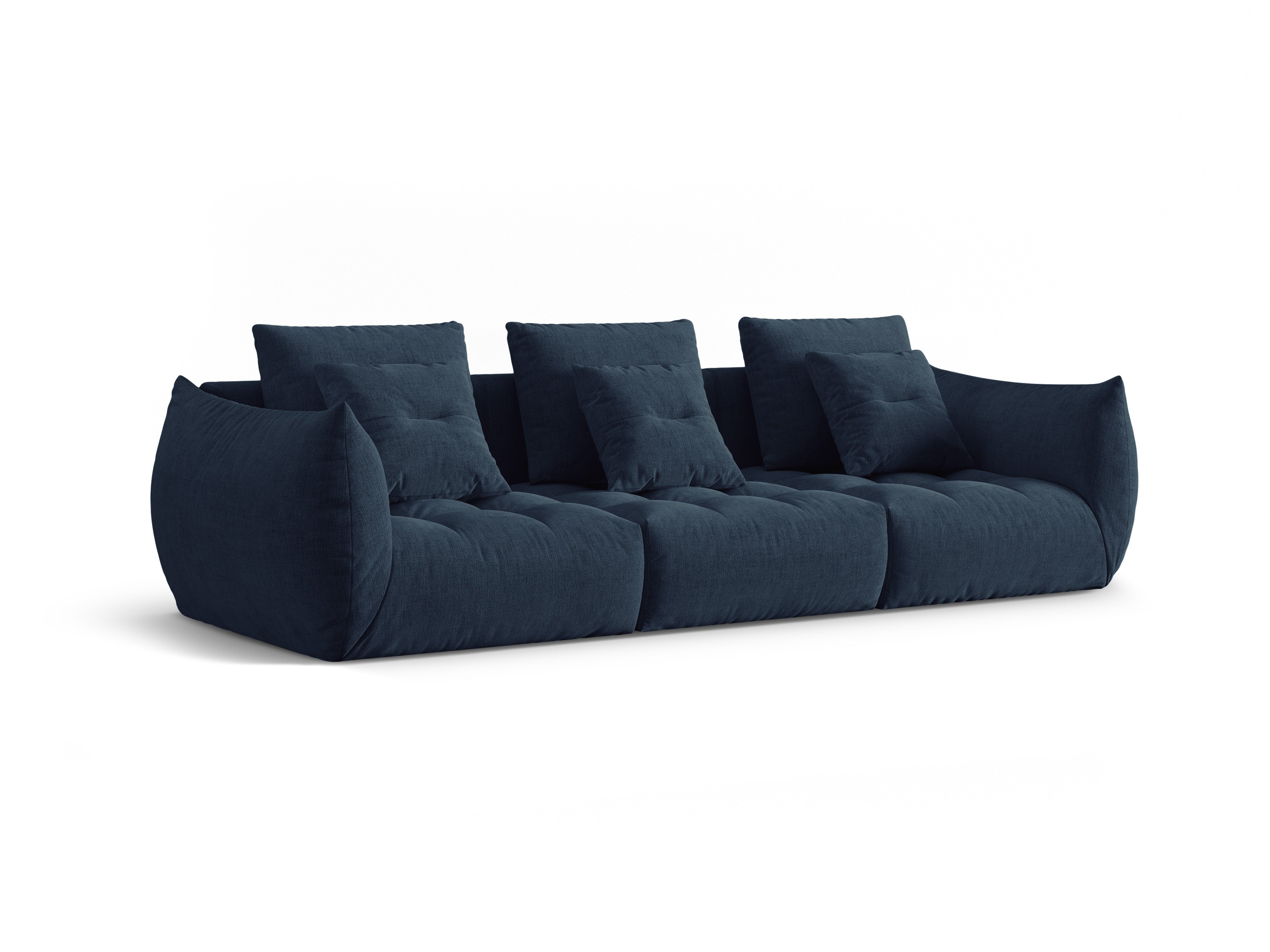 Dark blue 4-person sofa sofa