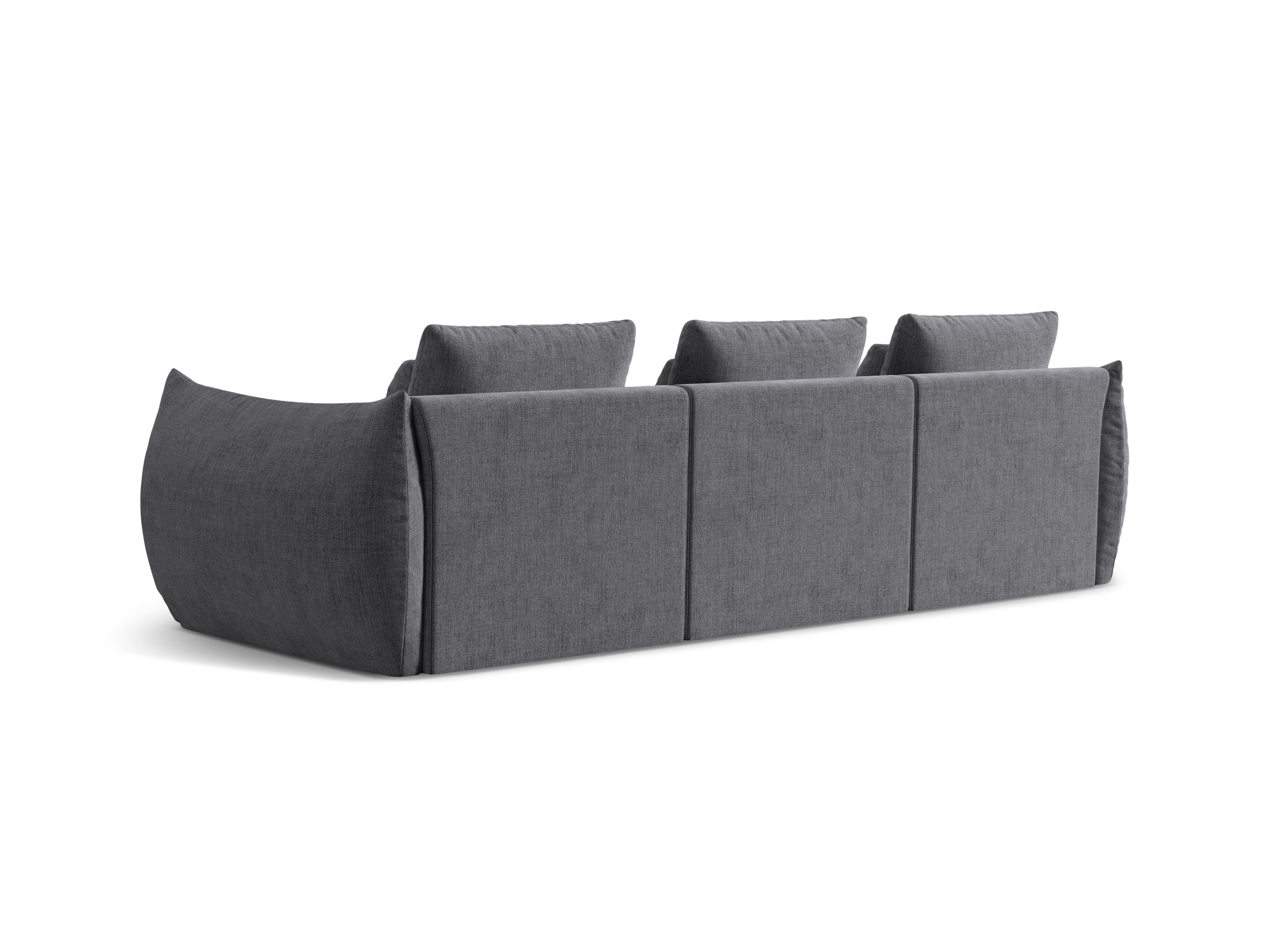 Sofa 4-osobowa BLOOM szary – aksamit