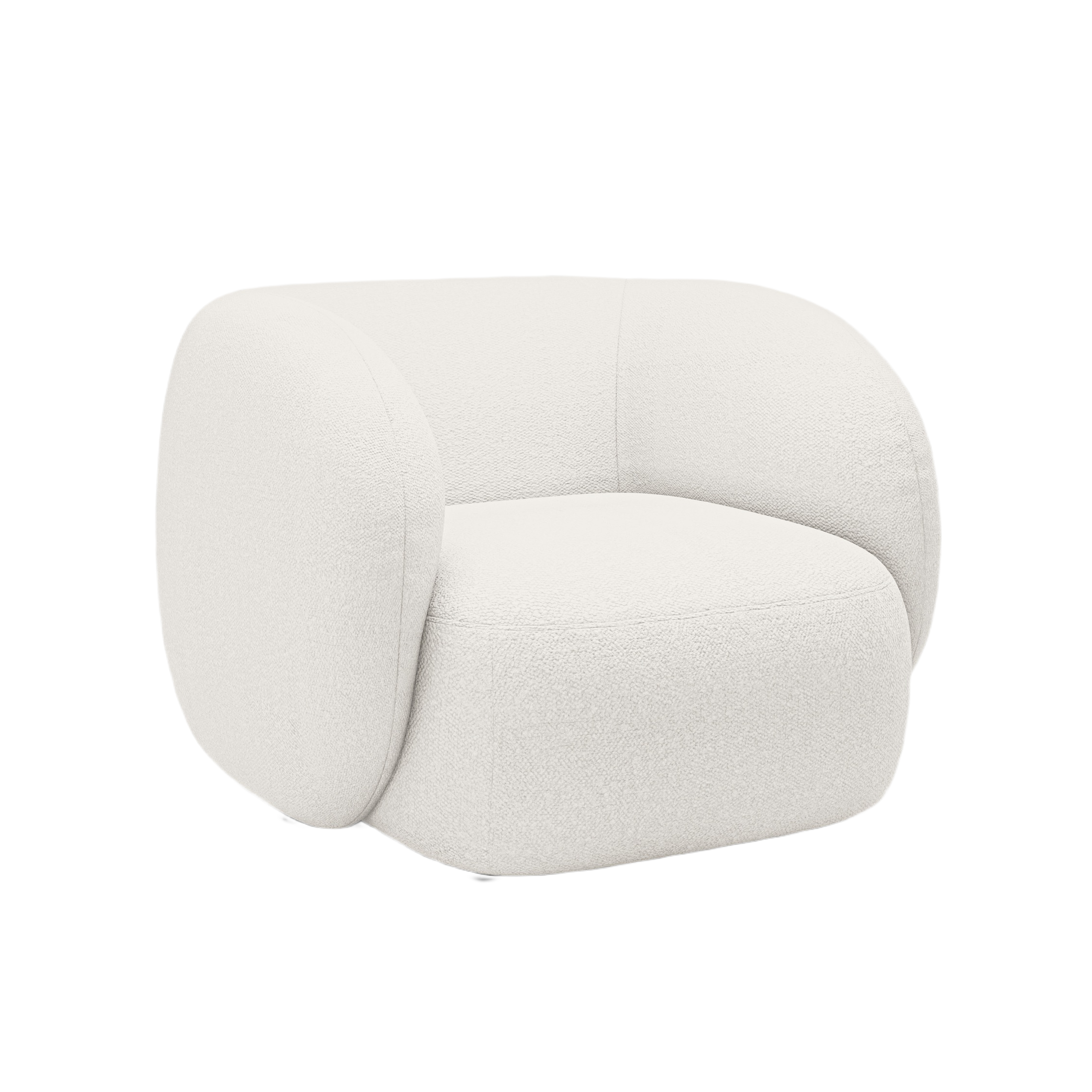 KATE Armchair White Boucle
