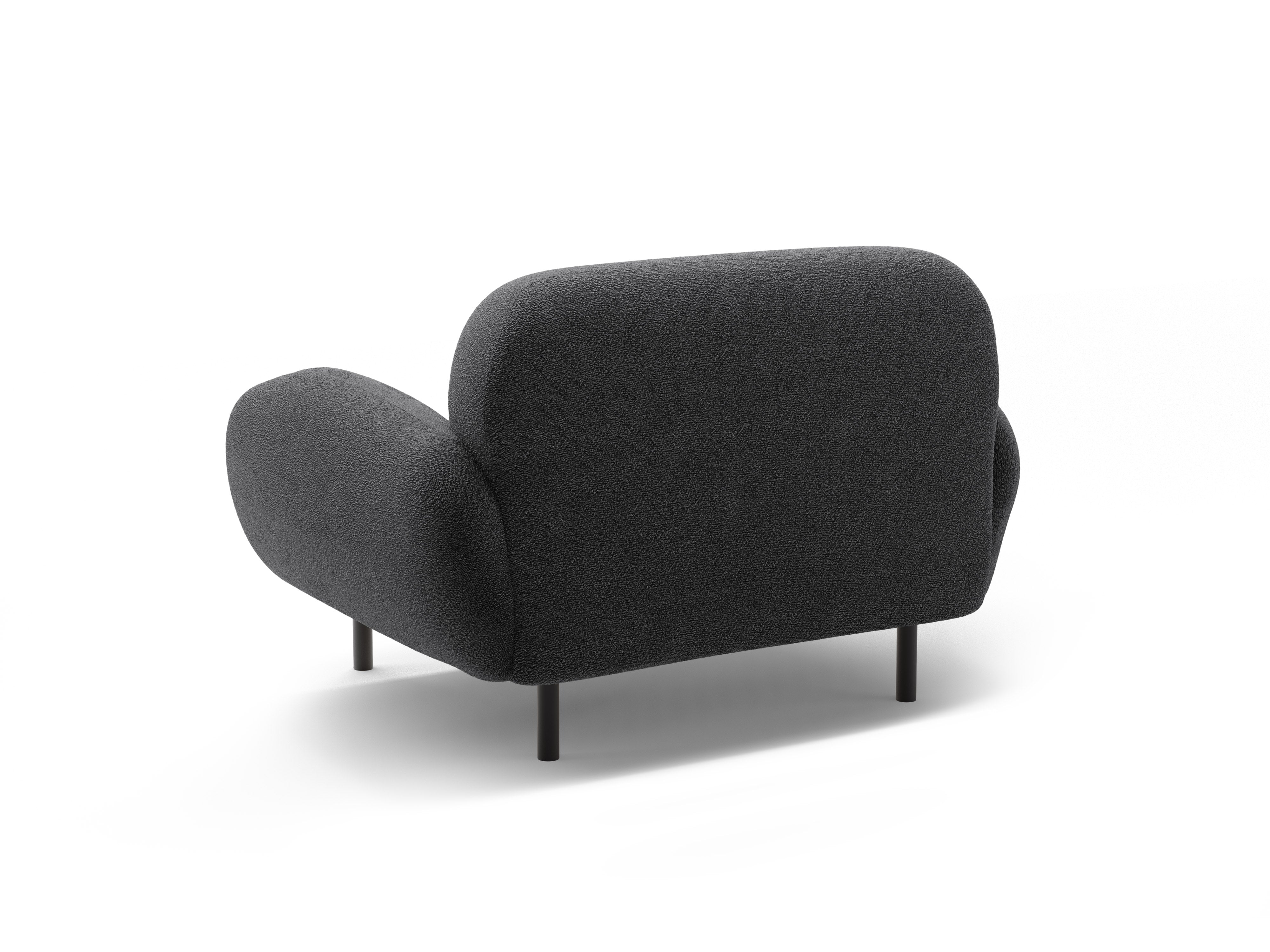 Sessel POPPY dunkelgrau Boucle