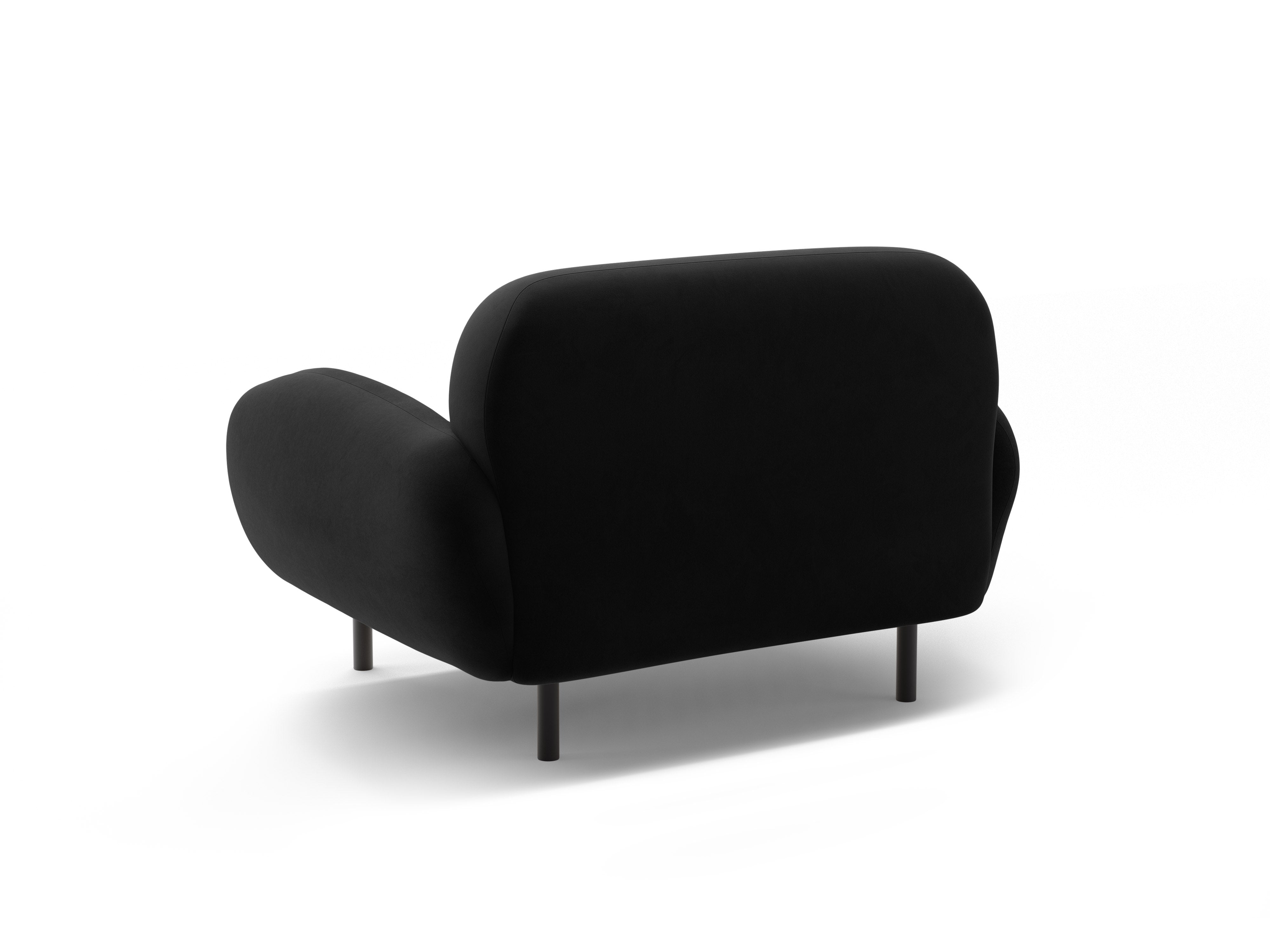 Samt Sessel POPPY schwarz