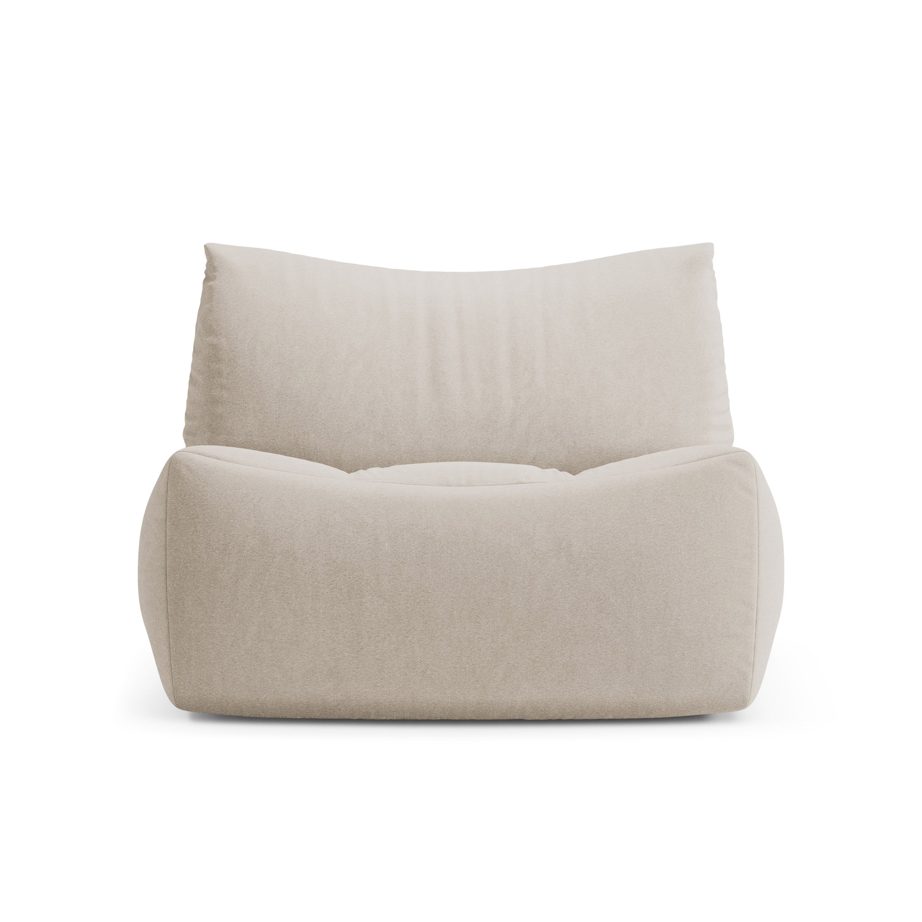 Samt Sessel TOVE hellbeige
