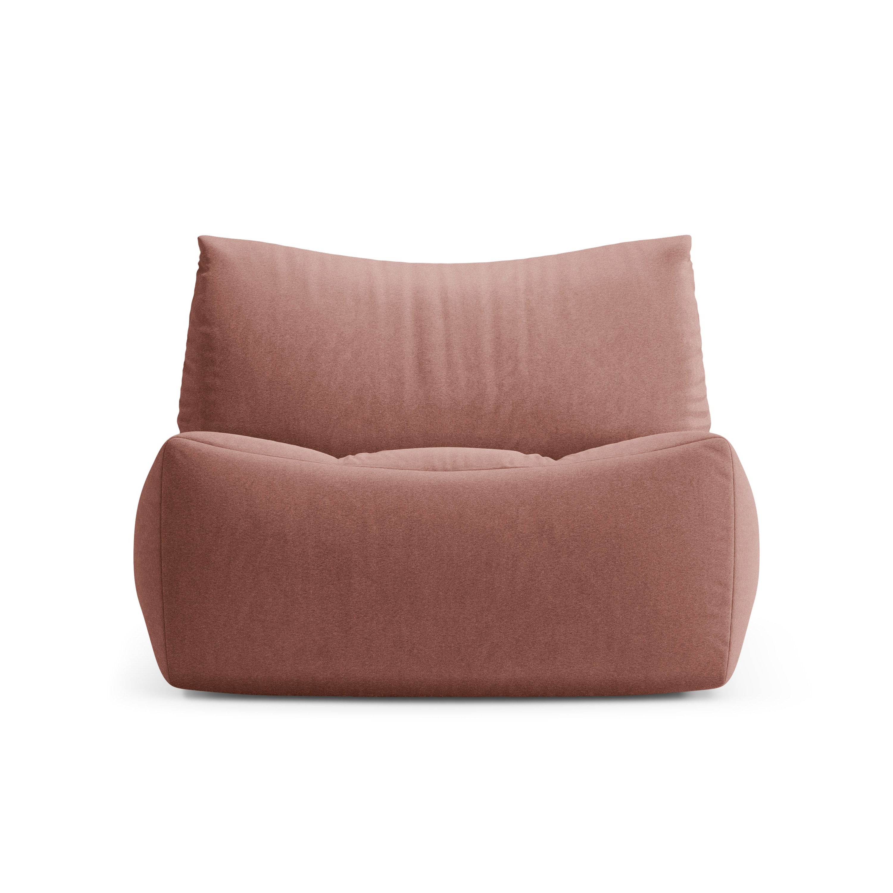 Fotel aksamitny TOVE różowy flamingo – Micadoni