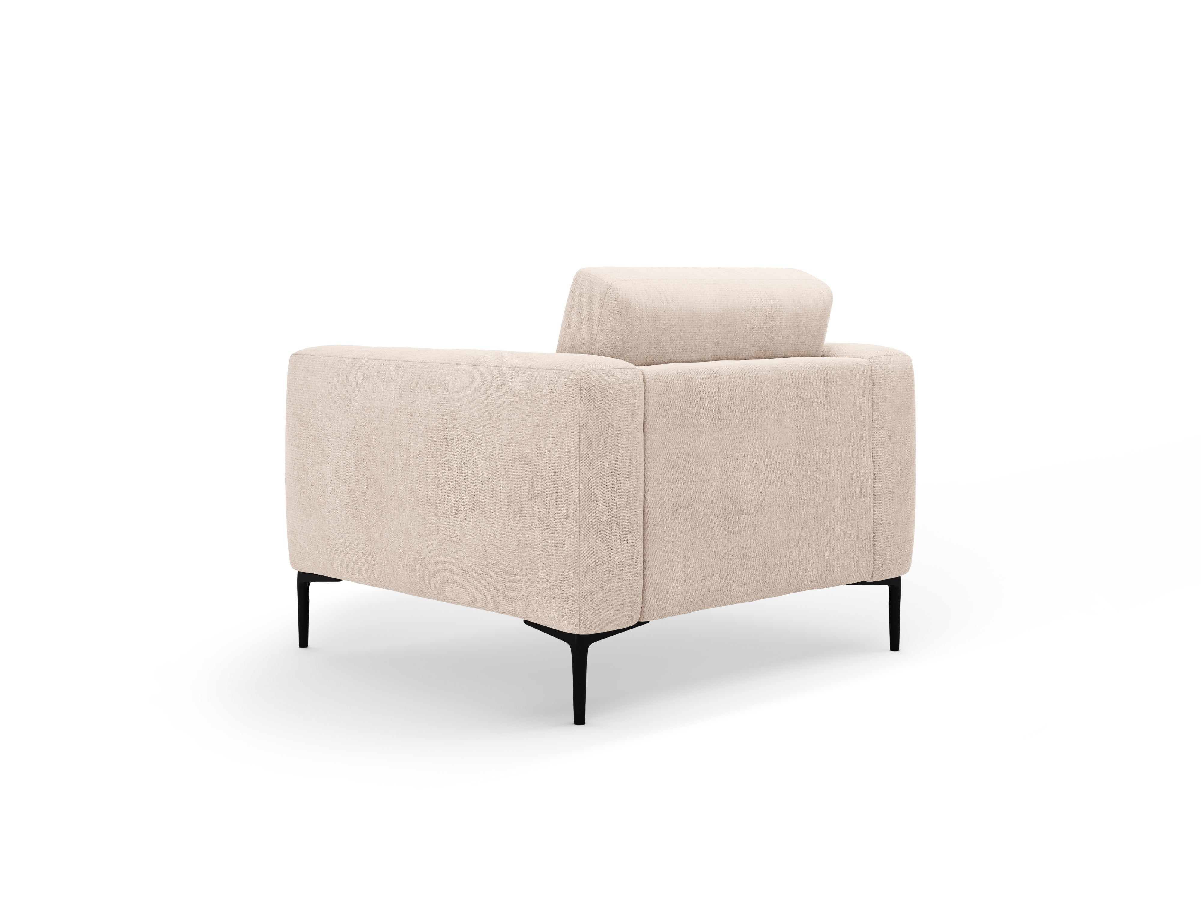 BEMY Beige Chenille Armchair