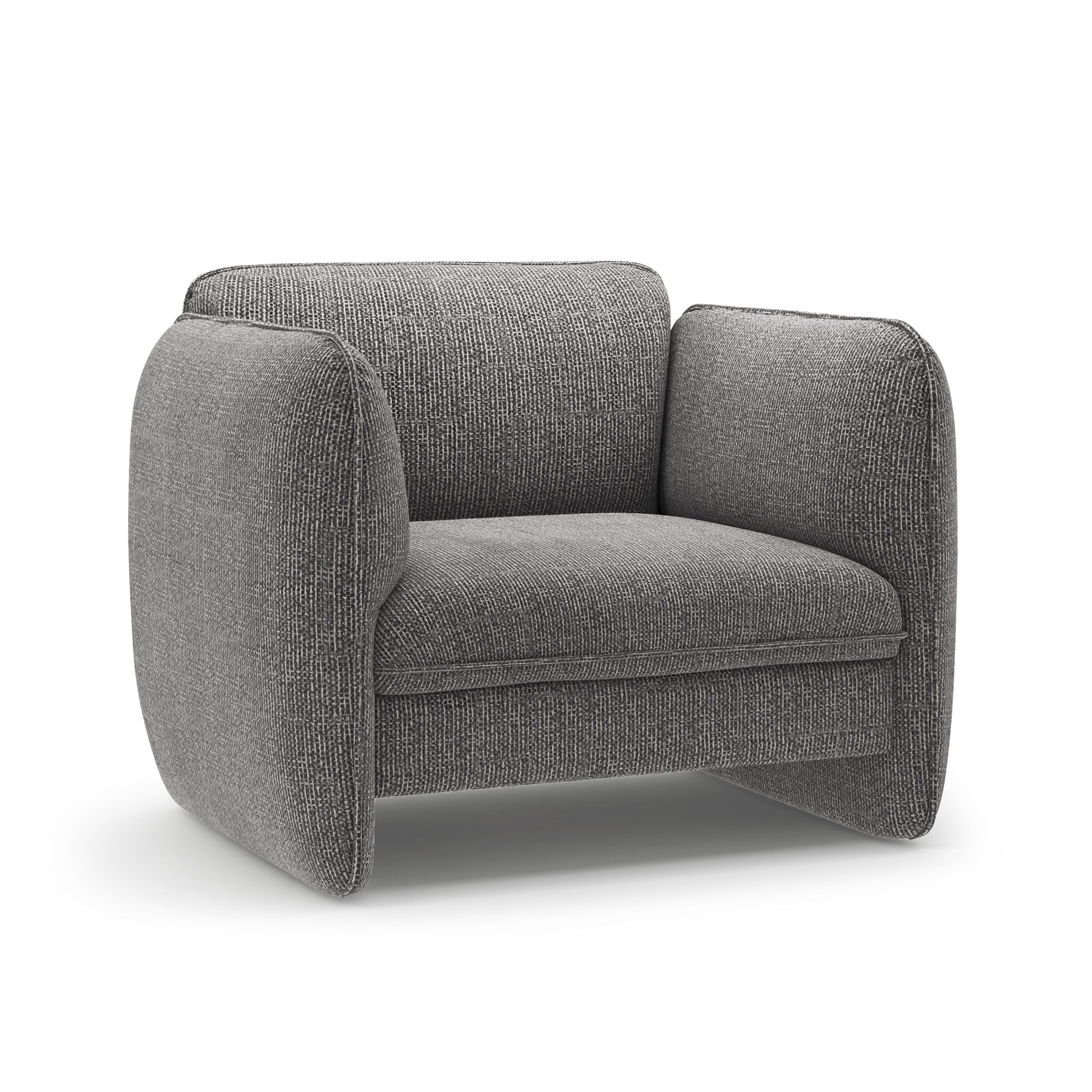 Sessel GEORGIA dunkelgraues Chenille