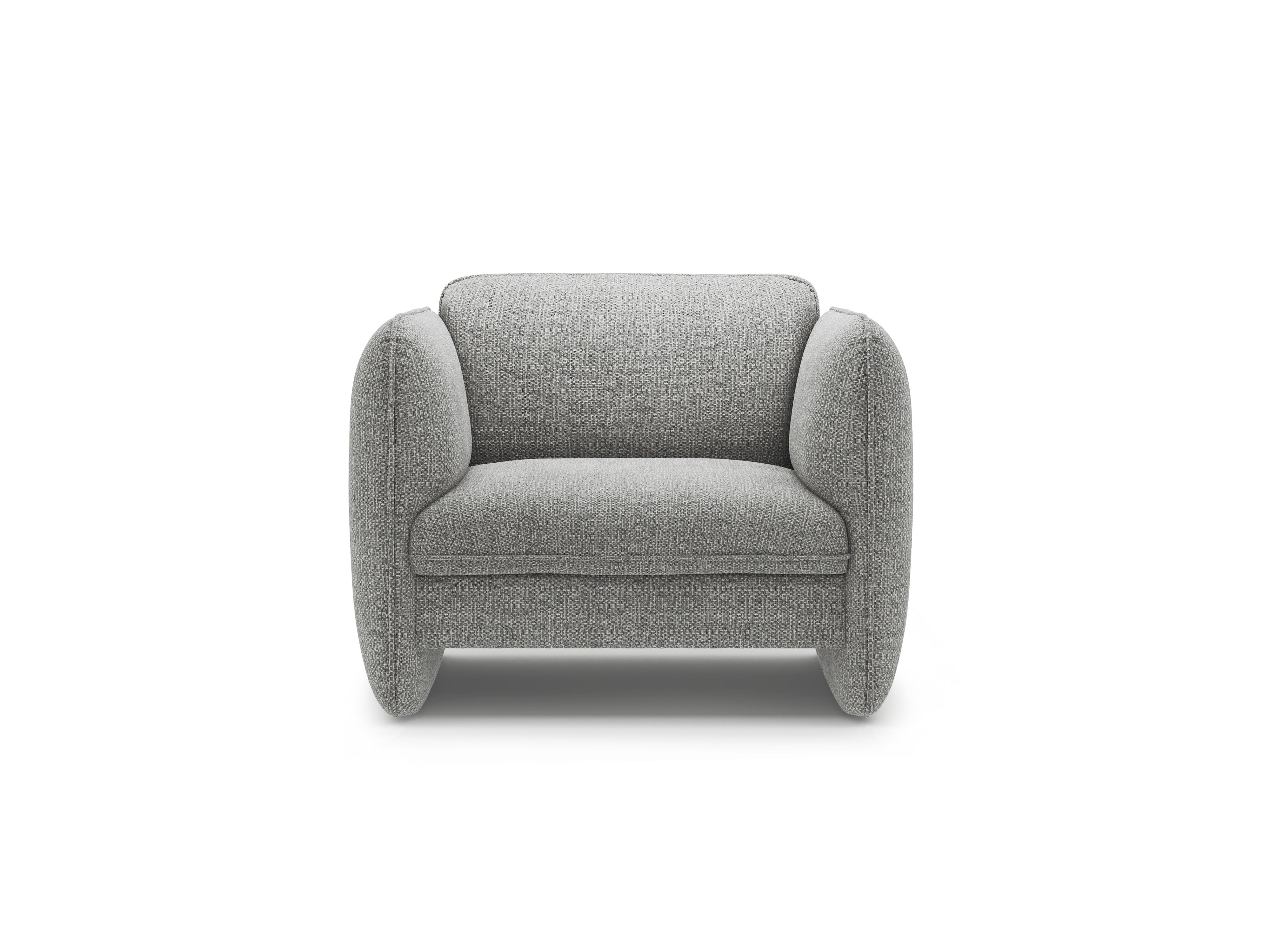 Stuhl GEORGIA graues Chenille