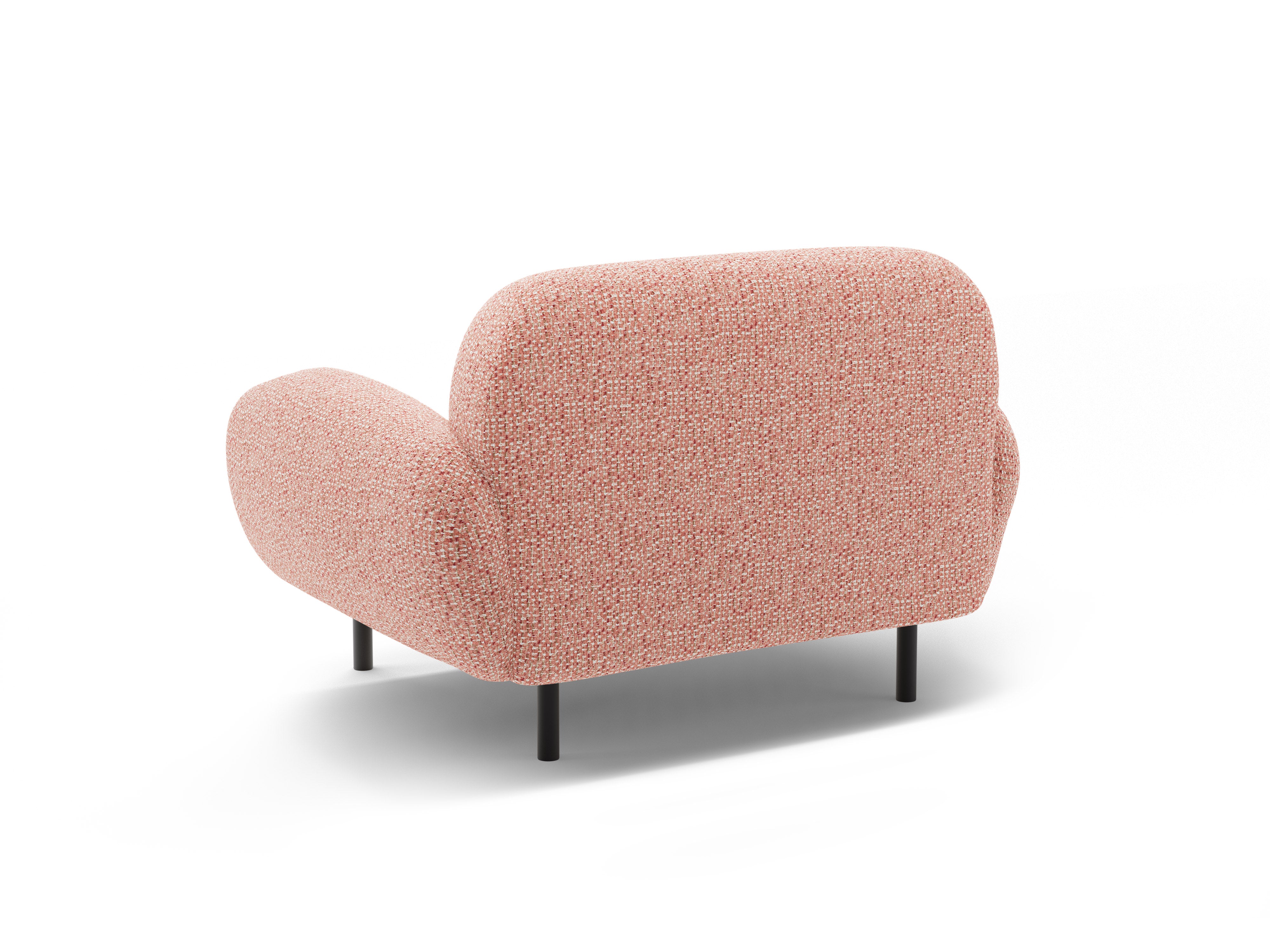 Poppy Pink Chenille Armchair