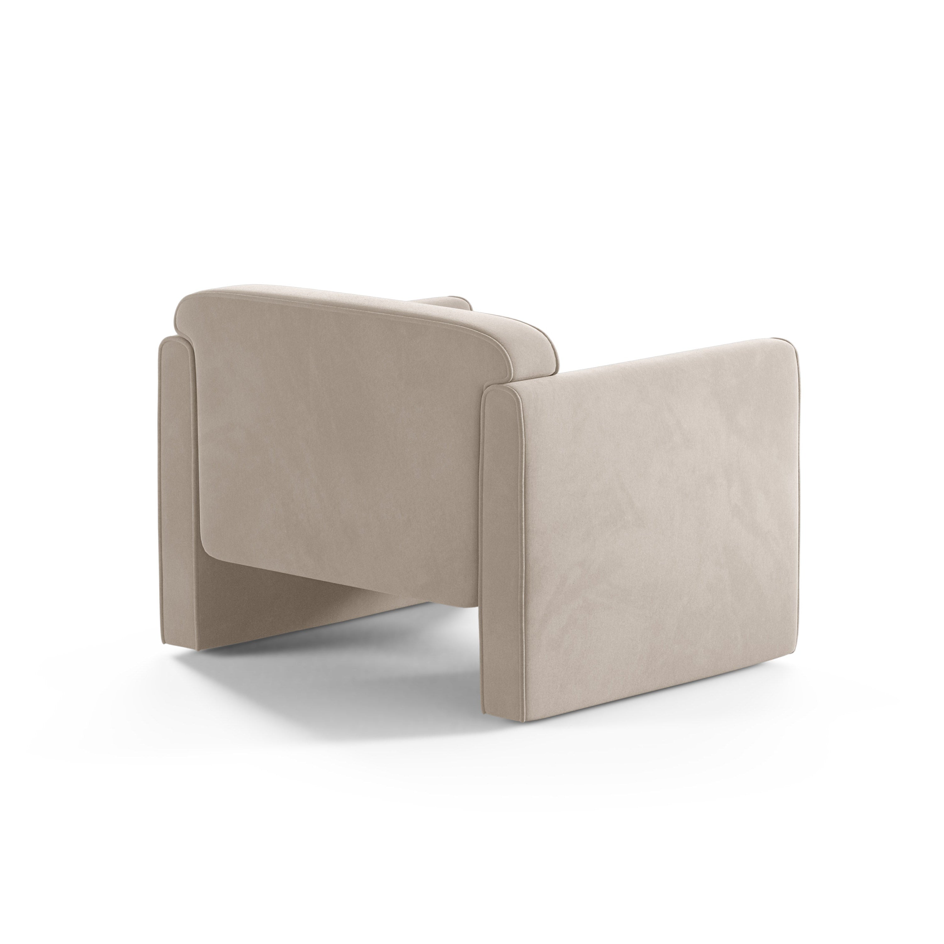 Samt Sessel ABBY beige