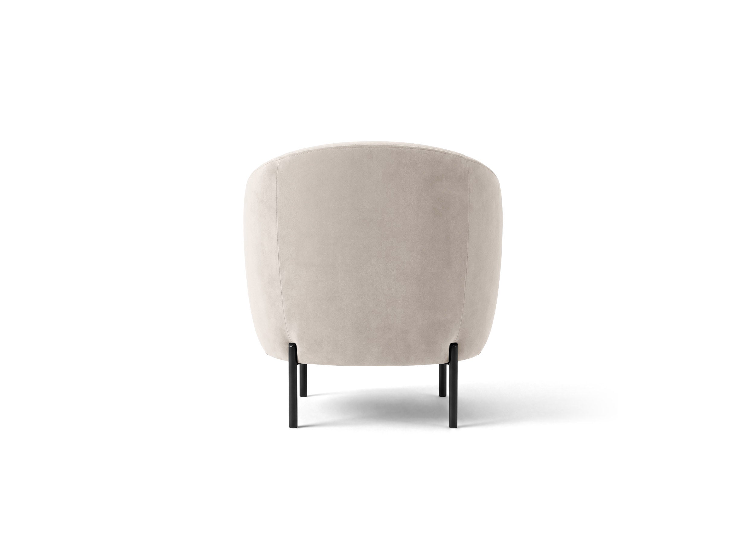Samt-Sessel AMALTA in Beige