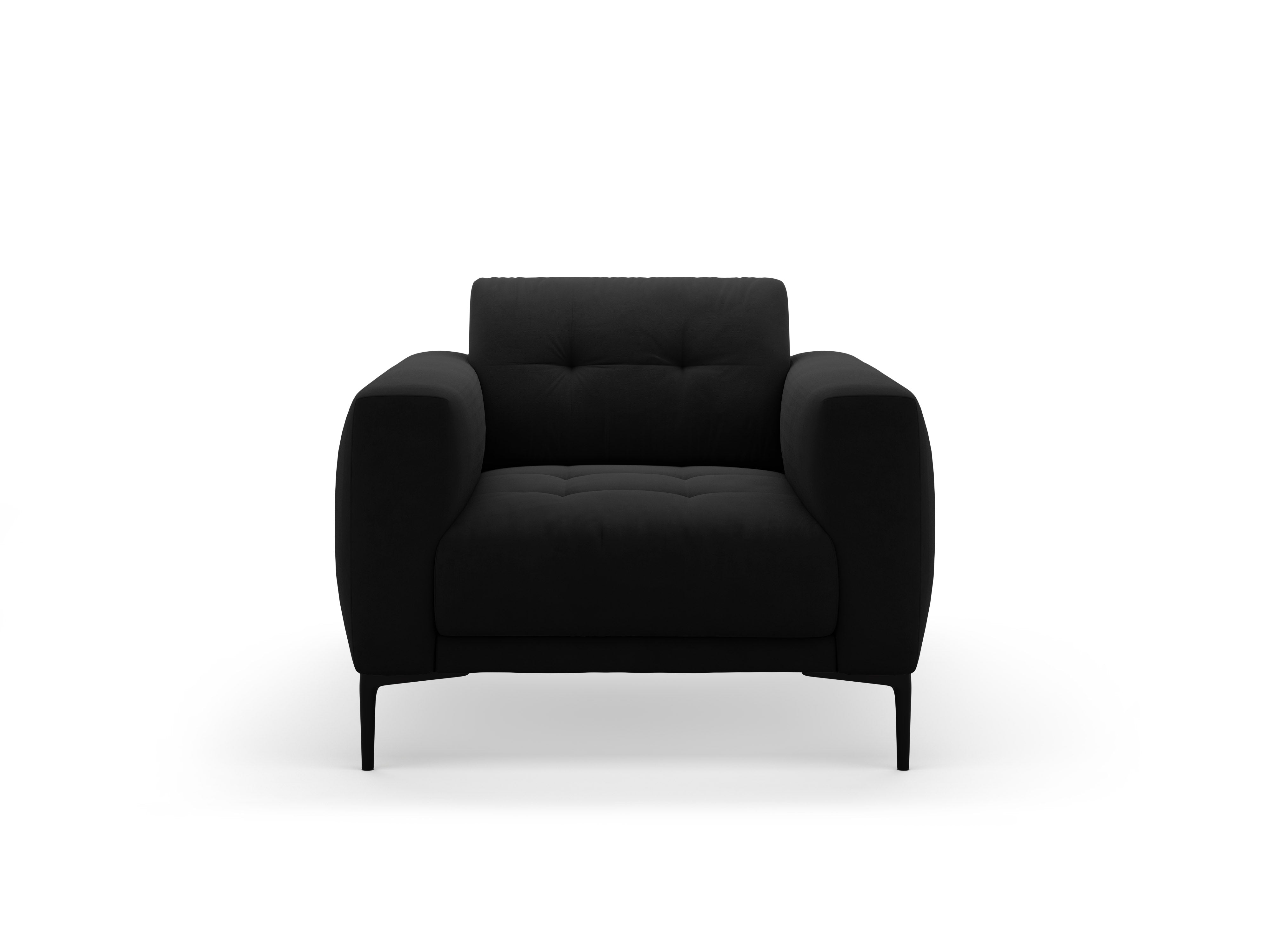 Samt Sessel BEMY schwarz