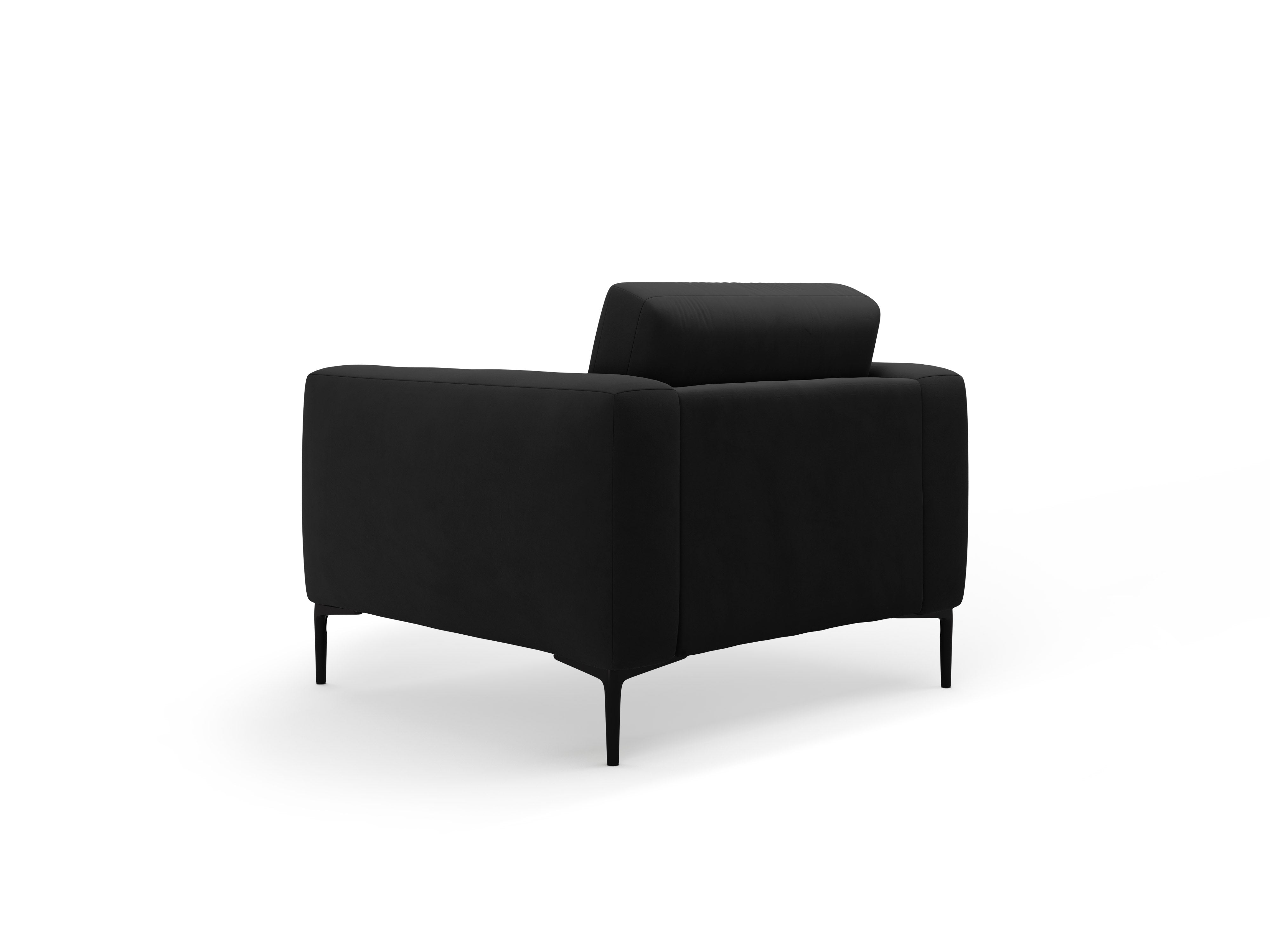 Samt Sessel BEMY schwarz