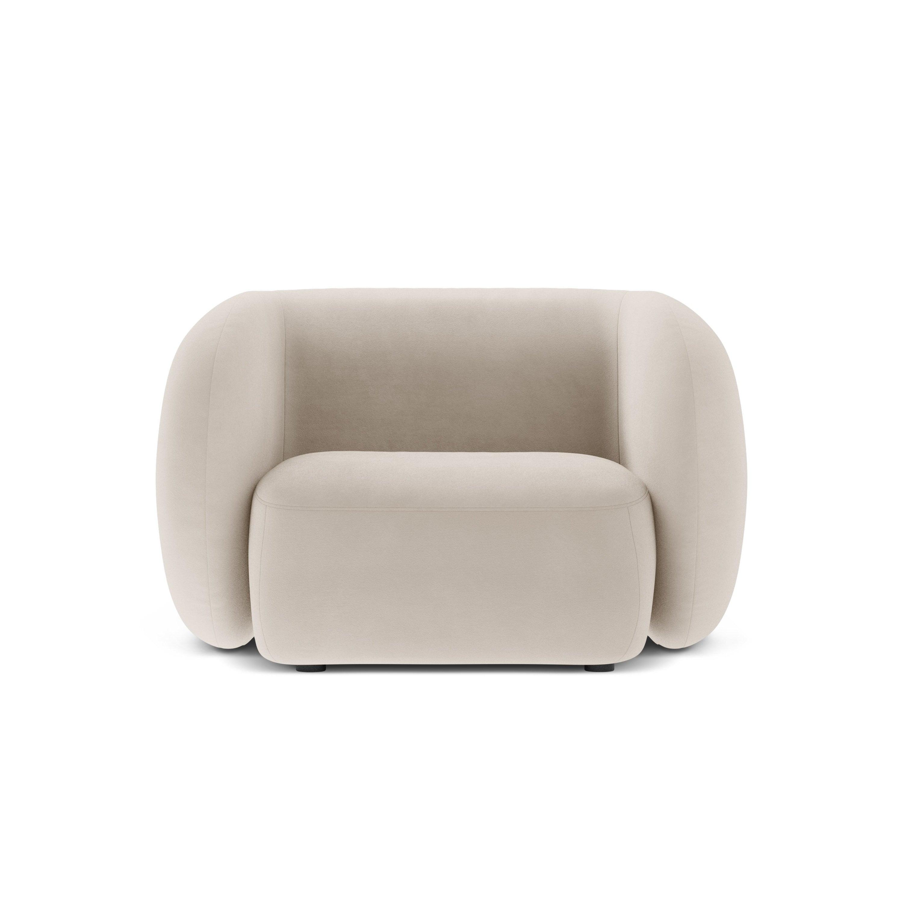 Samt-Sessel KATE beige