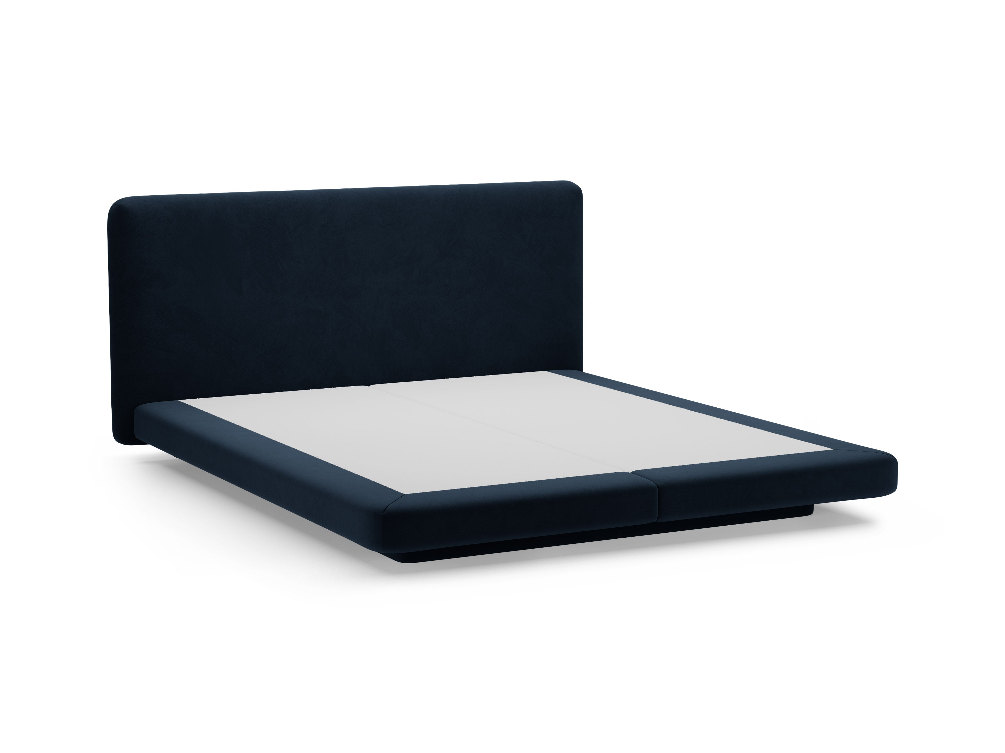LINEA Velvet Bed in Navy Blue