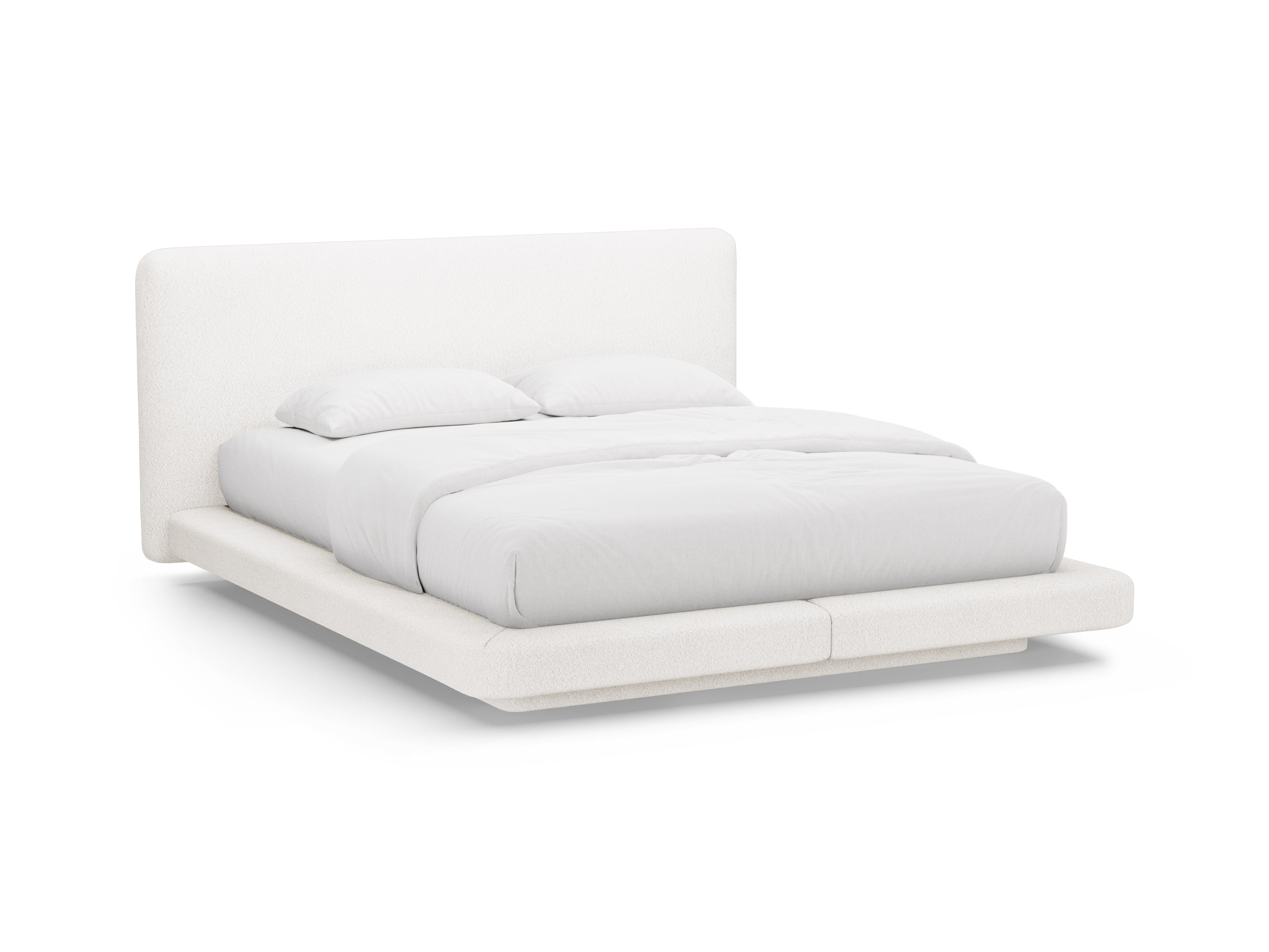 Łóżko LINEA biały boucle – Micadoni