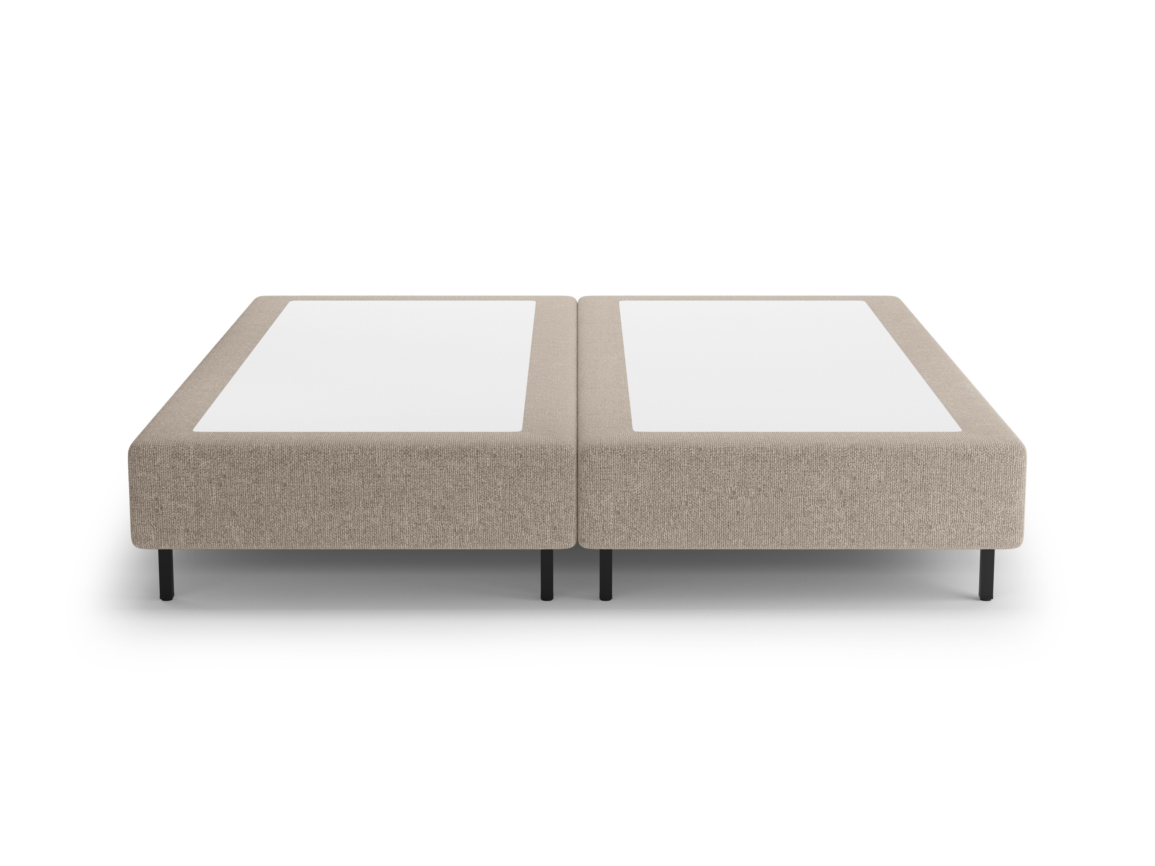 Bett WHALE dunkelbeige Chenille