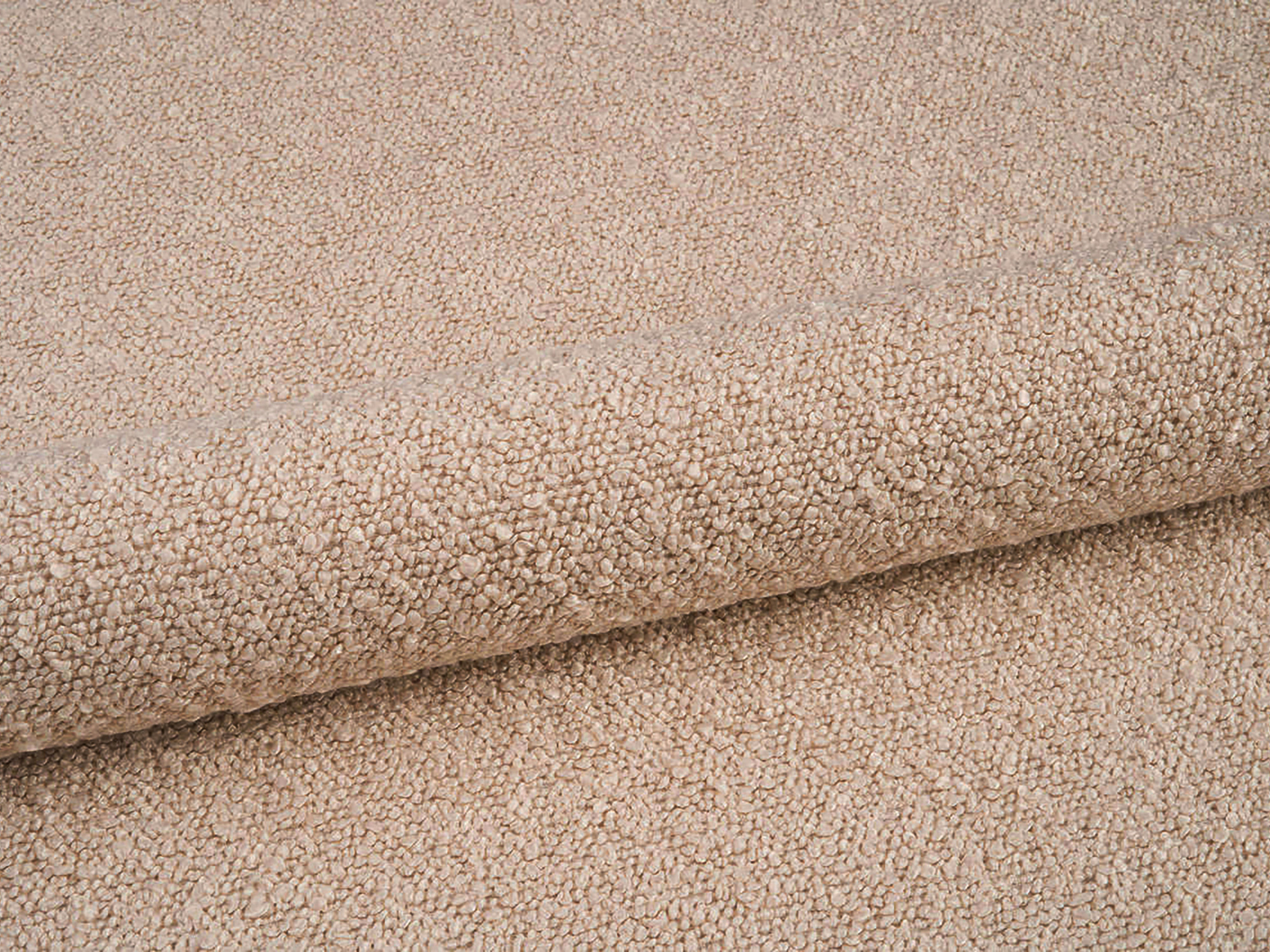 Łóżko OVALO beżowy boucle – Micadoni