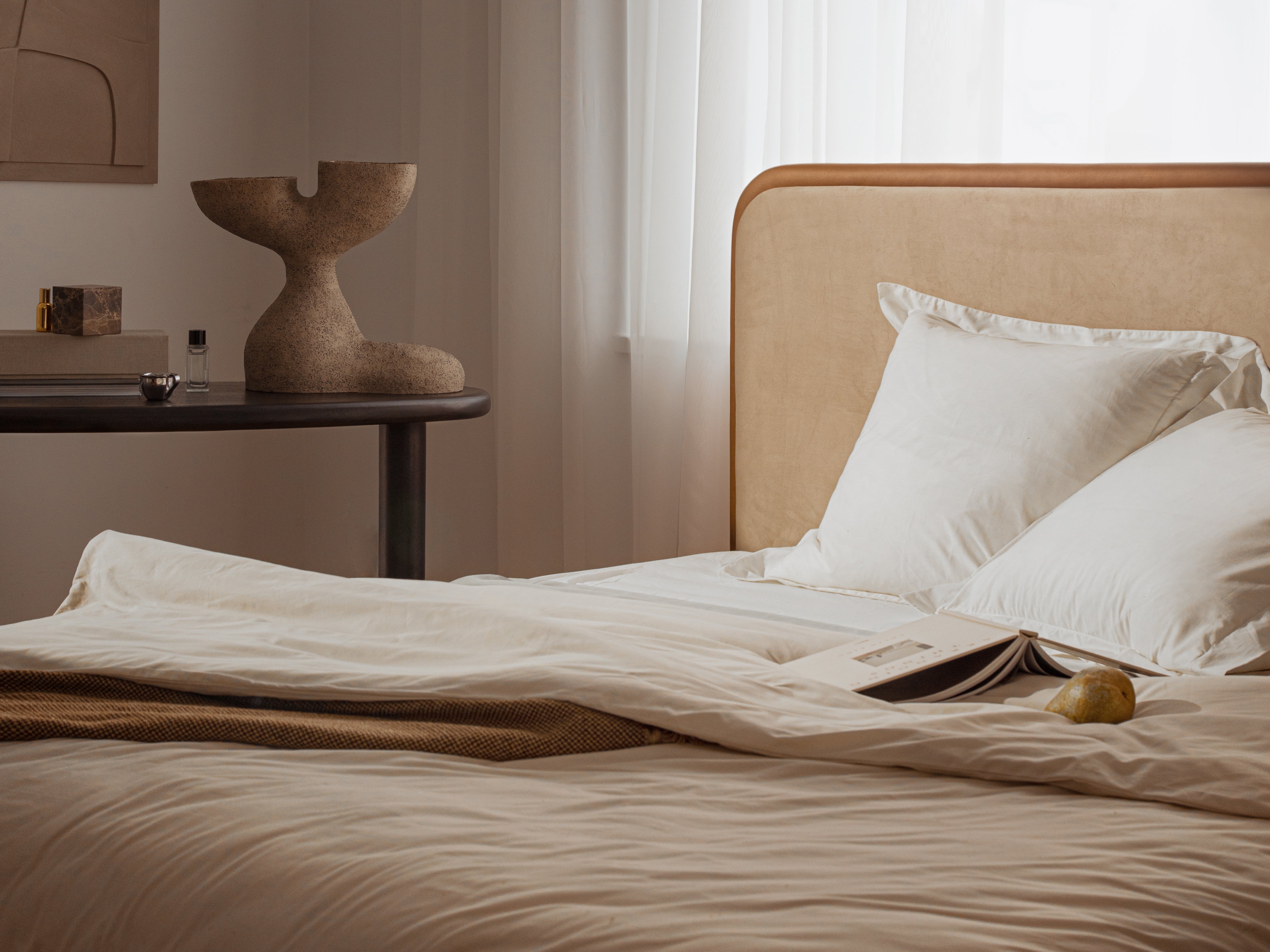 Samtbett AVELINE orange