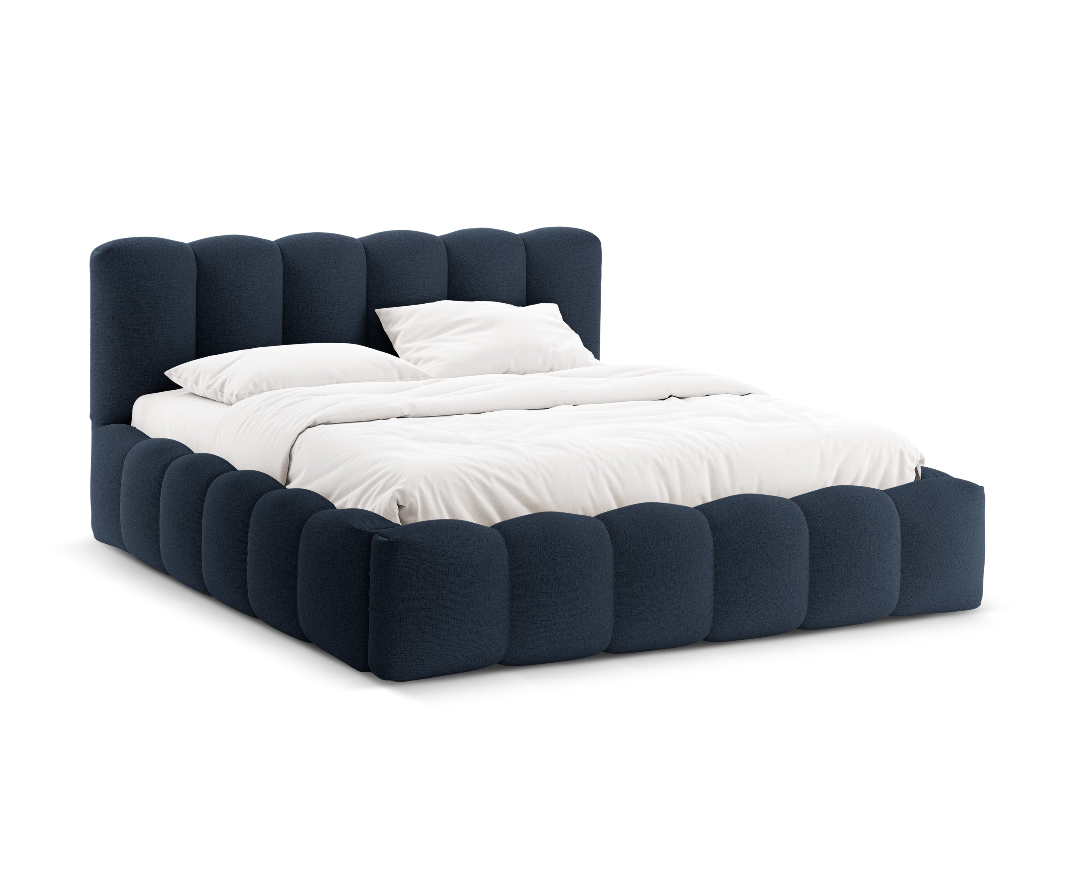 Bett mit Bettkasten LUPINE königsblau