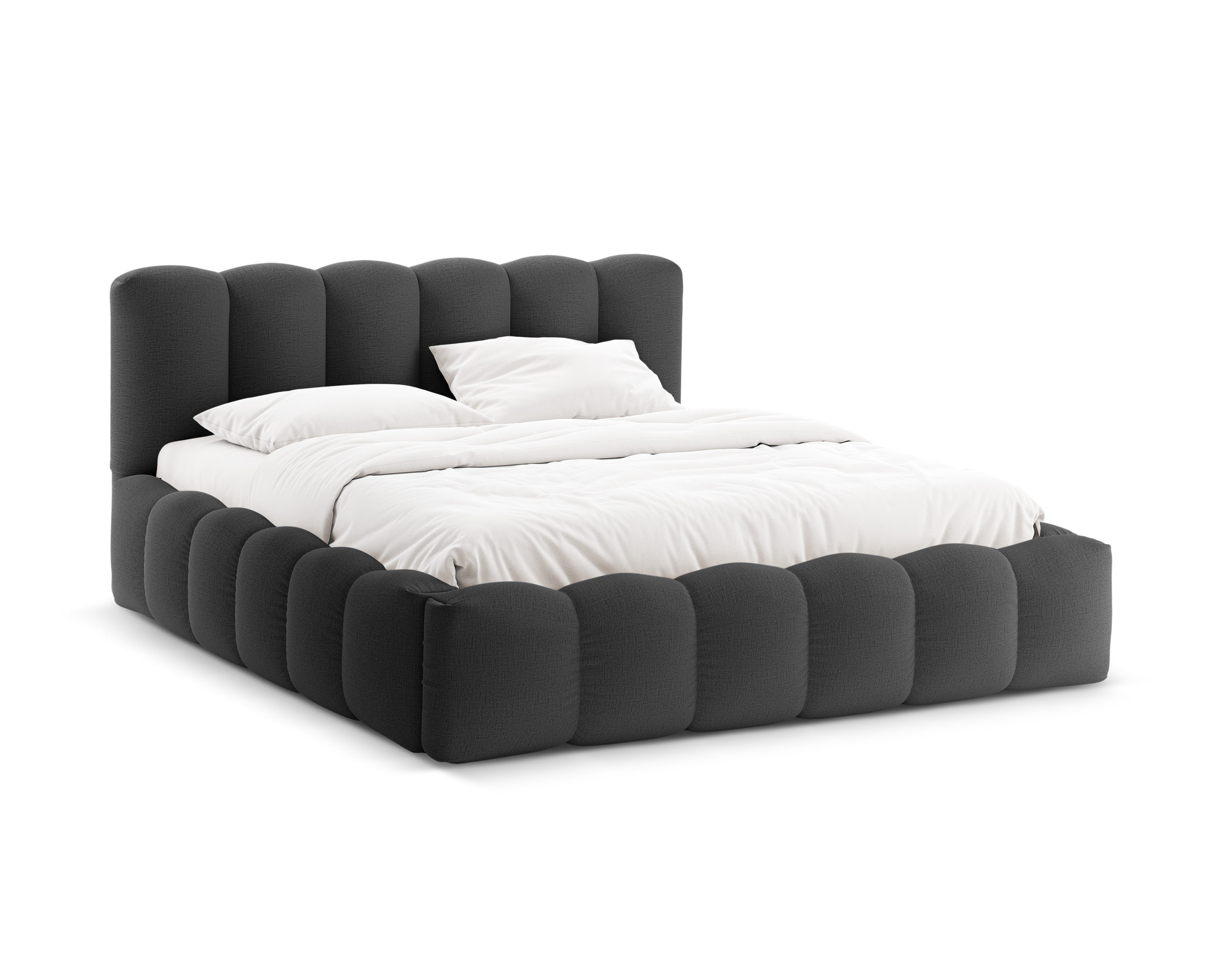 Bett mit Bettkasten LUPINE anthrazit