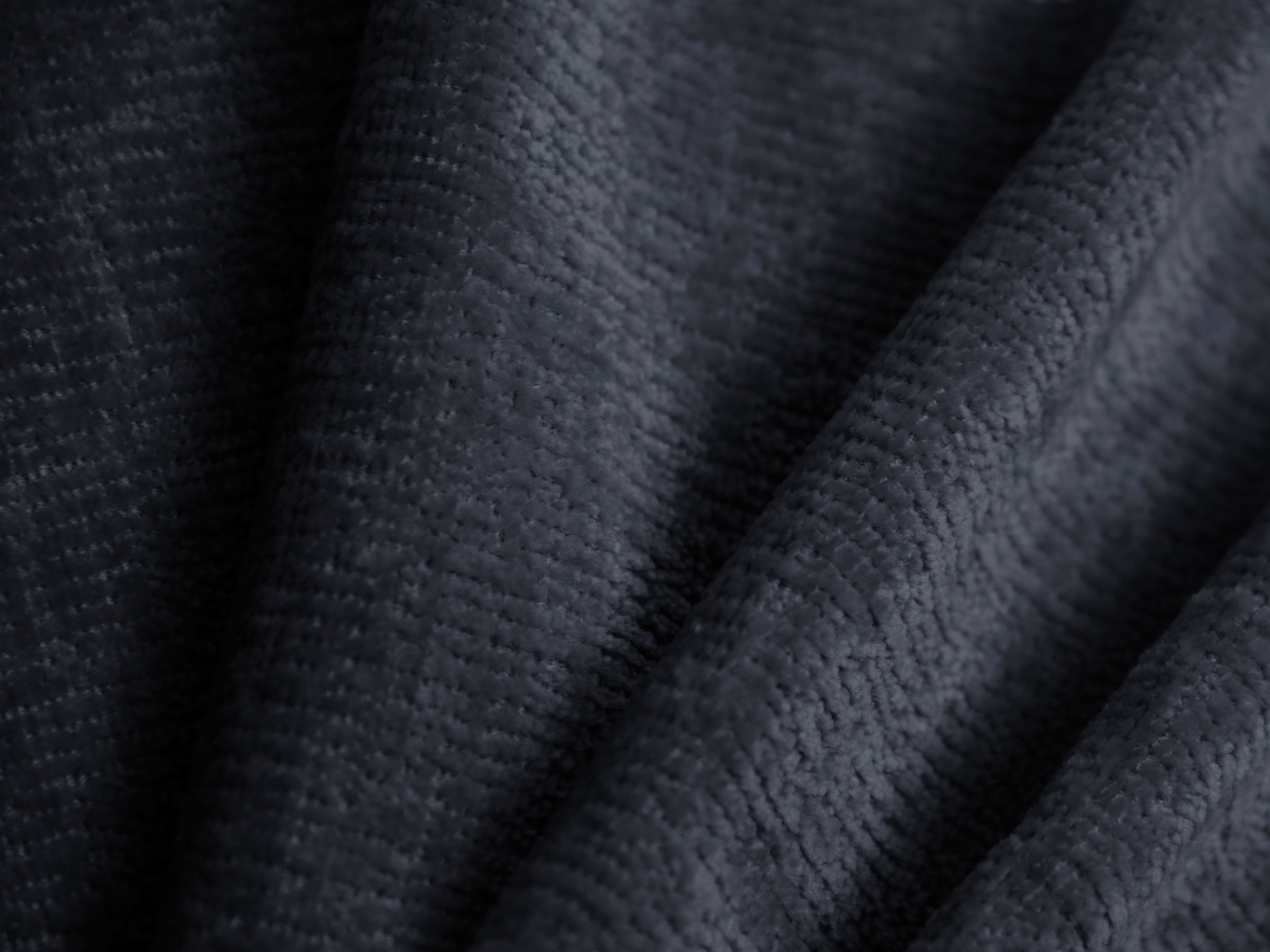 OVALO bed dark blue chenille