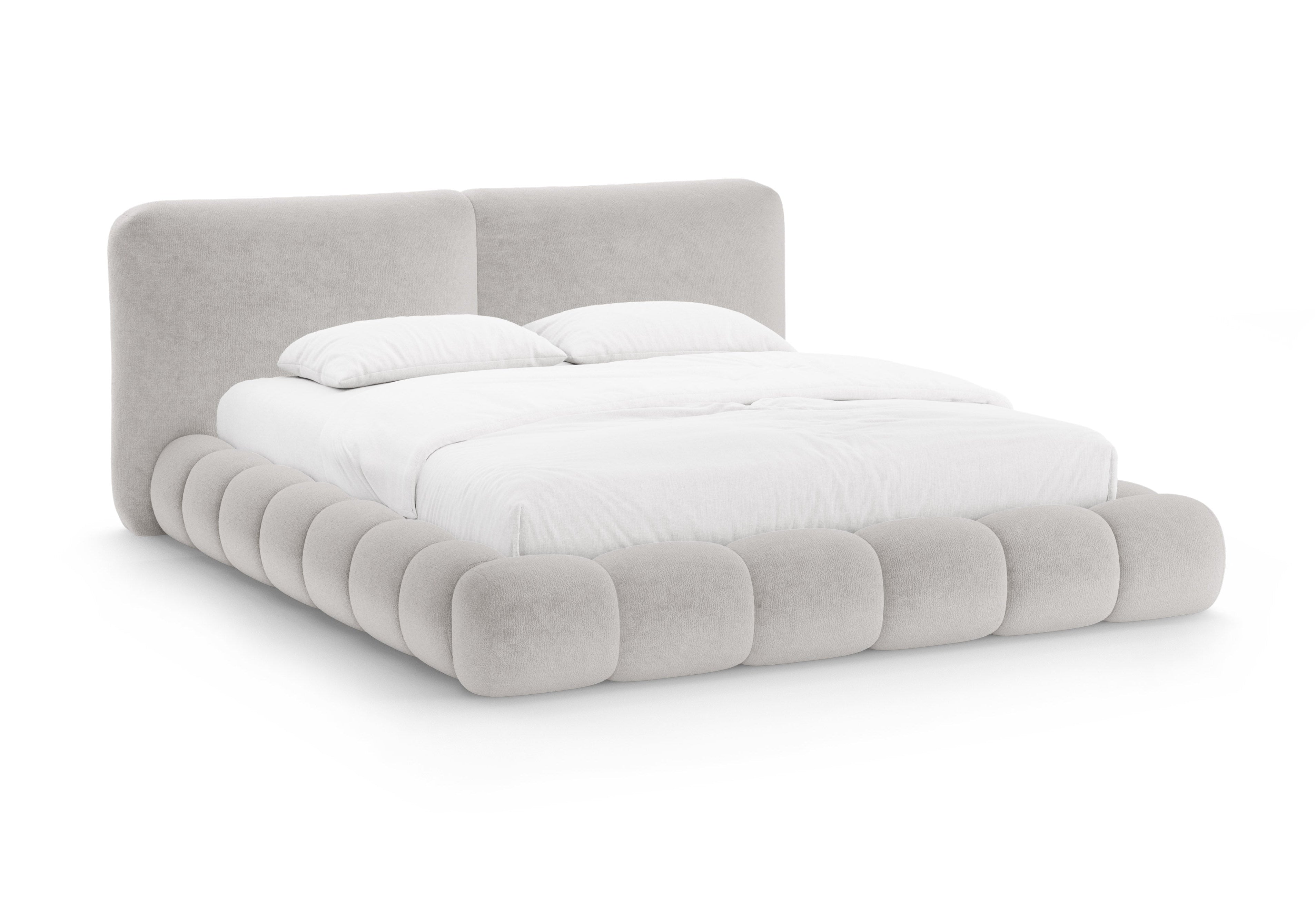 Bett SOLANGE beige Chenille