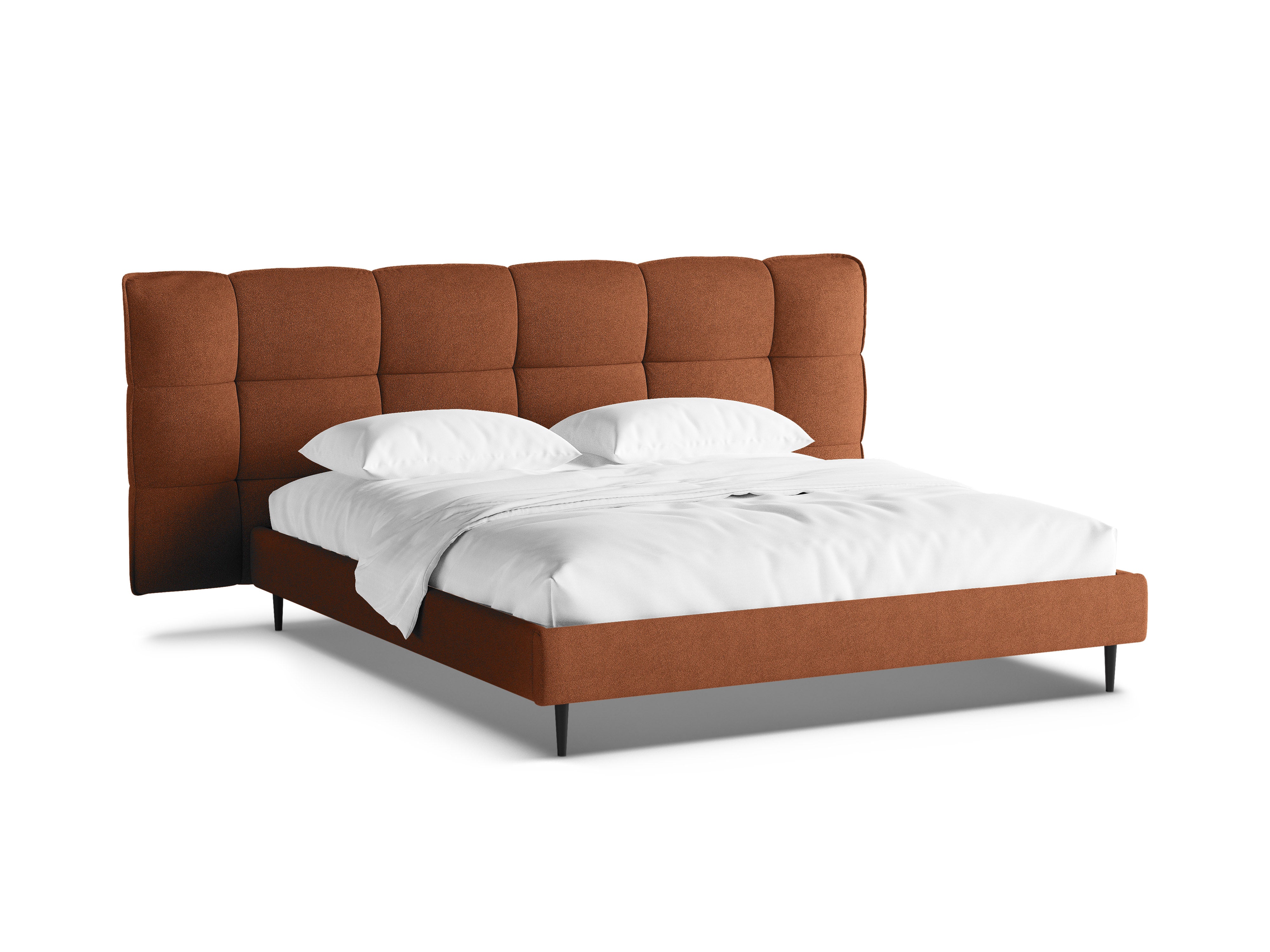 Bett ERIC ziegelrot Boucle