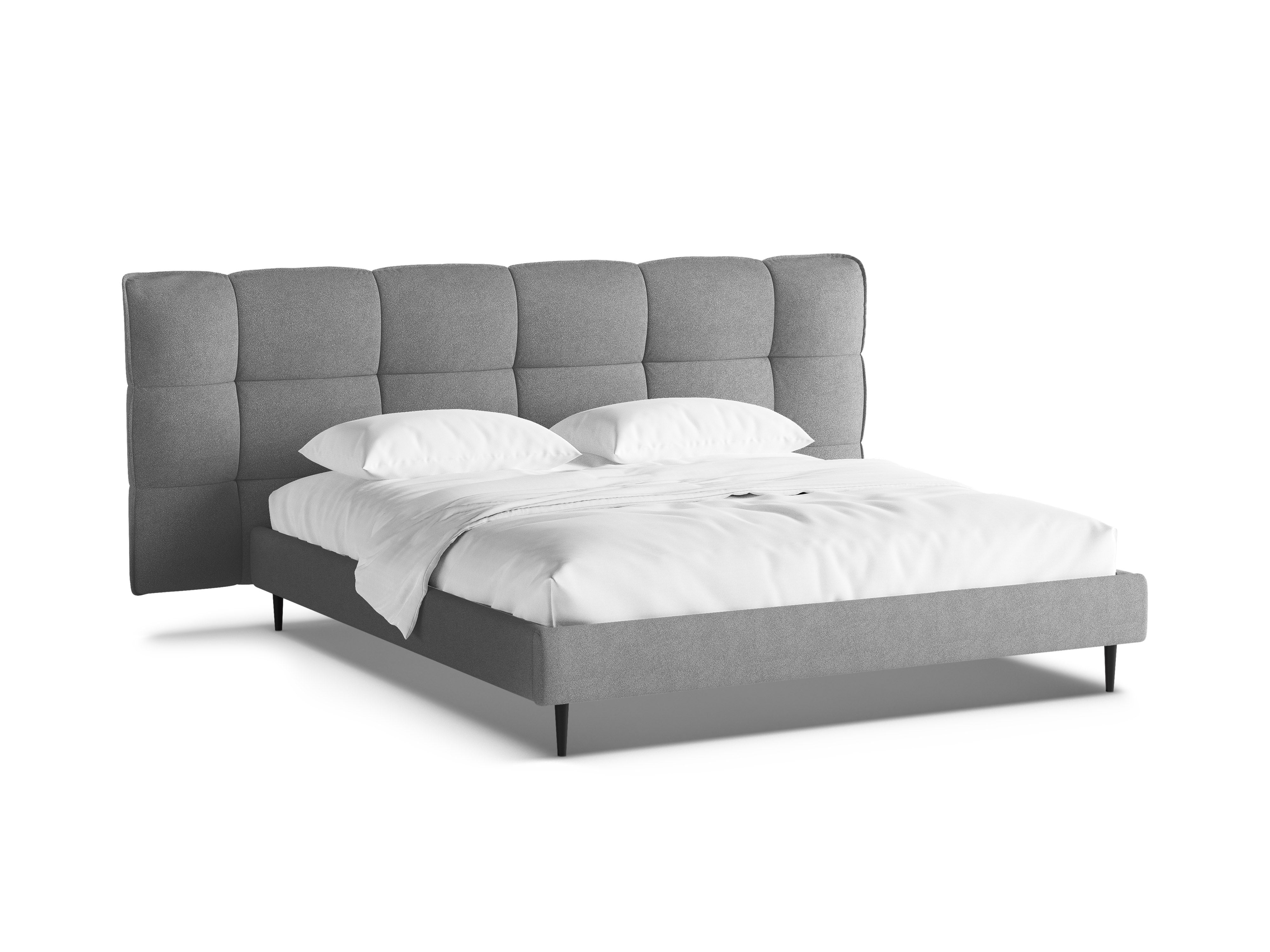 Bett ERIC dunkelgrau Boucle
