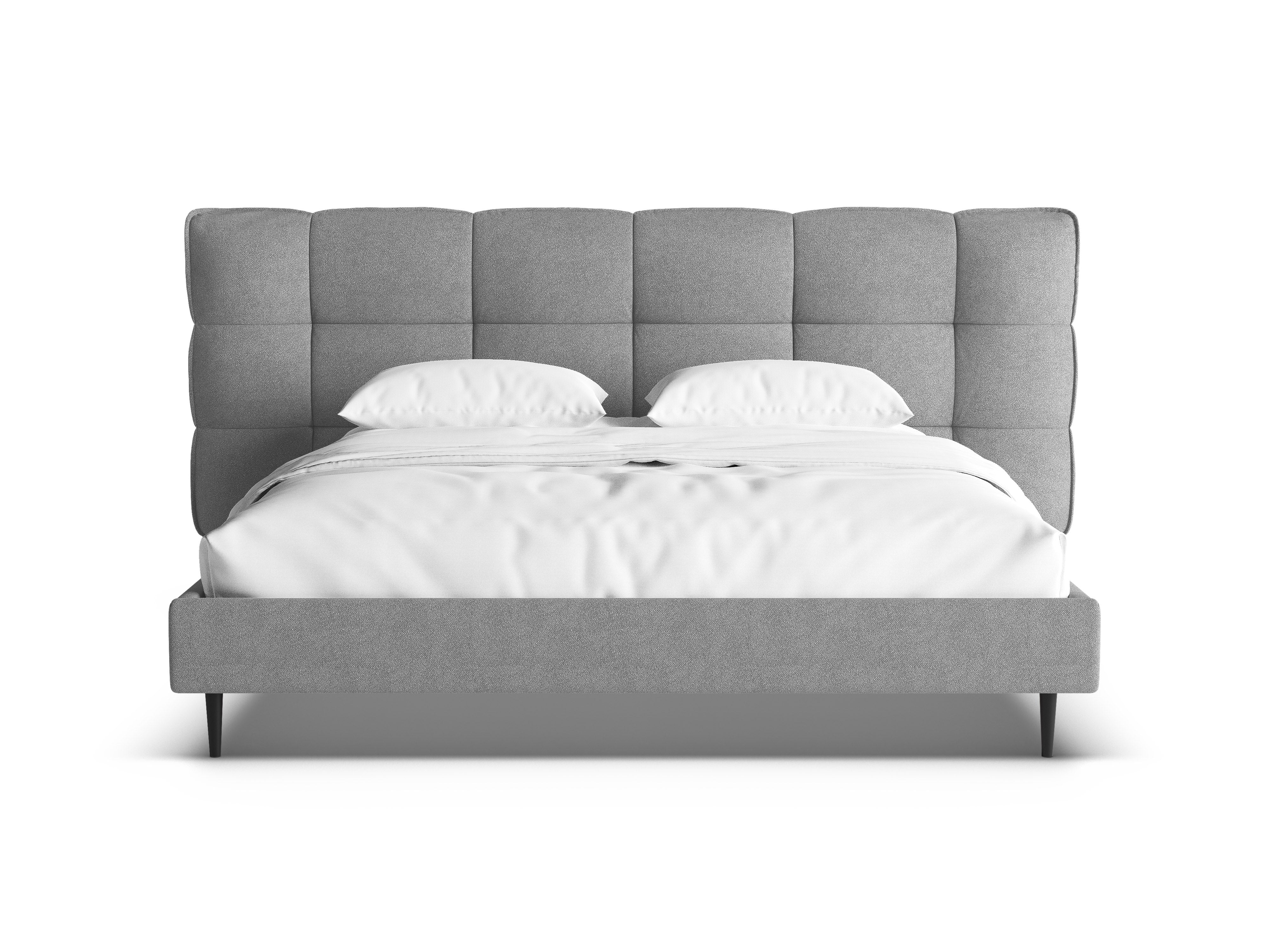 Bett ERIC dunkelgrau Boucle