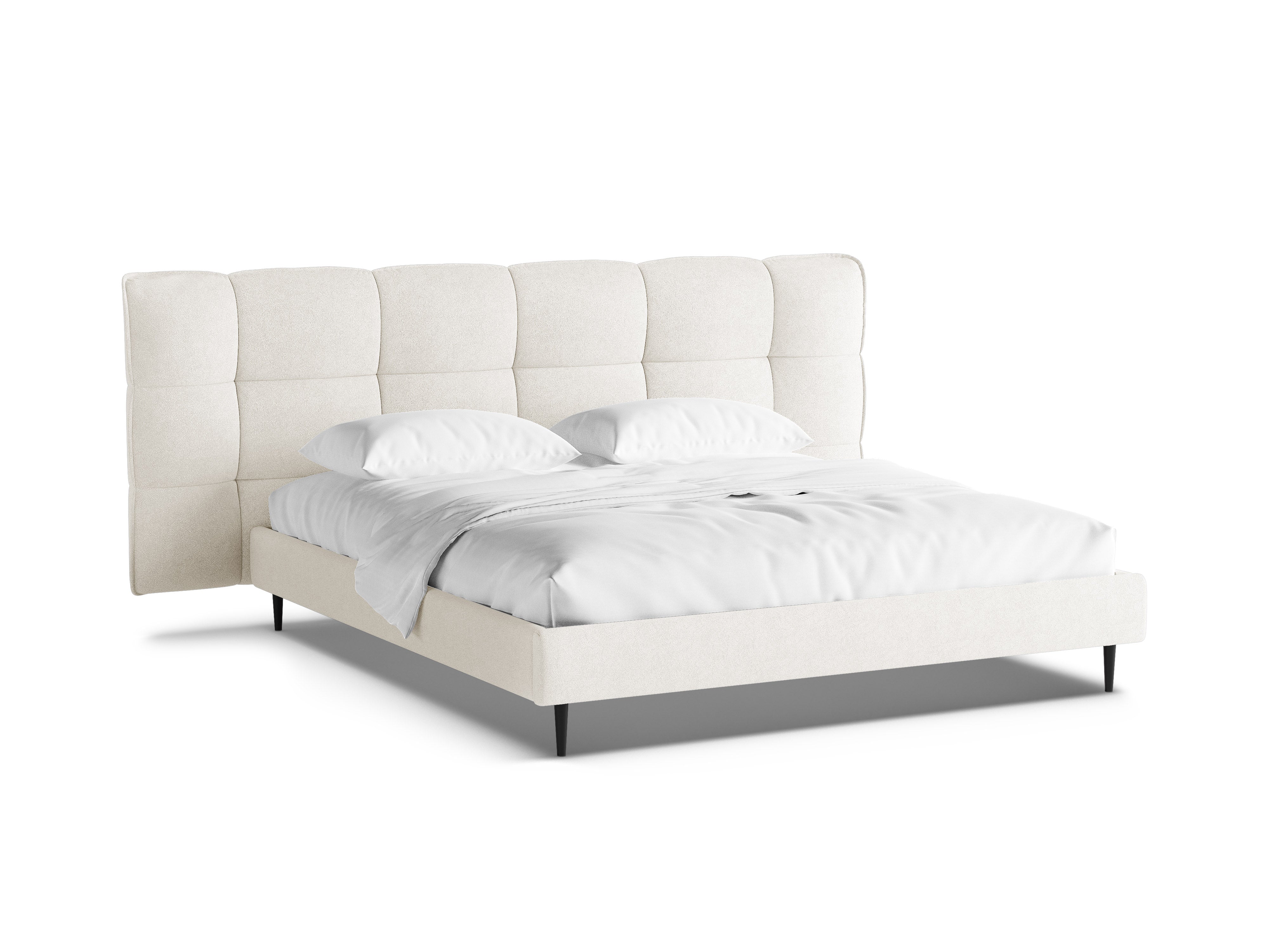 Bett ERIC Elfenbein Boucle