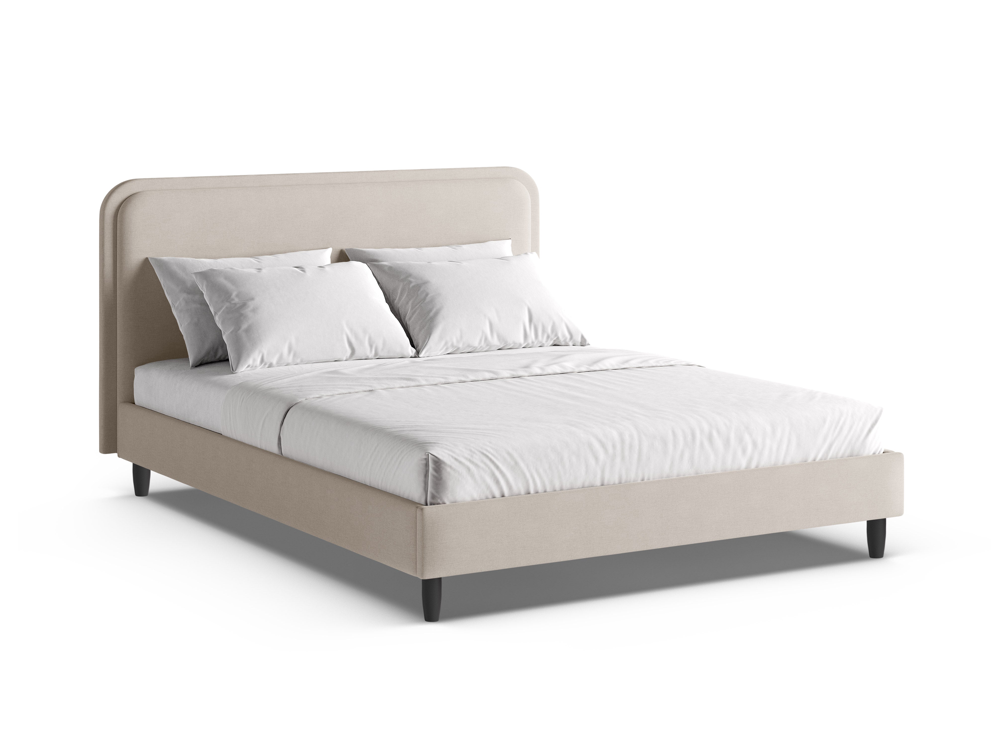 Bett AVELINE hellbeige