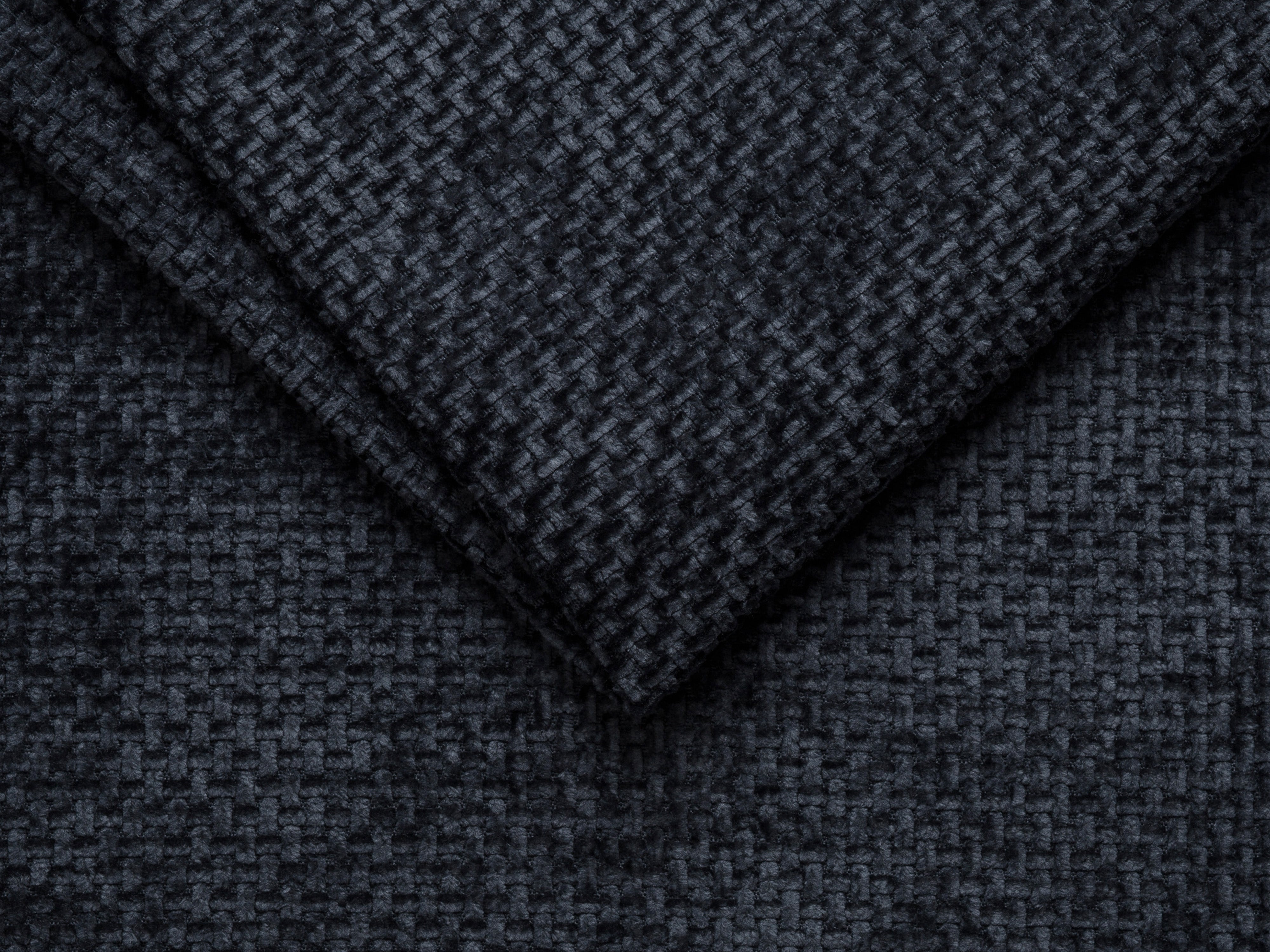 Bett mit Bettkasten BELLIS in Meeresblau Chenille