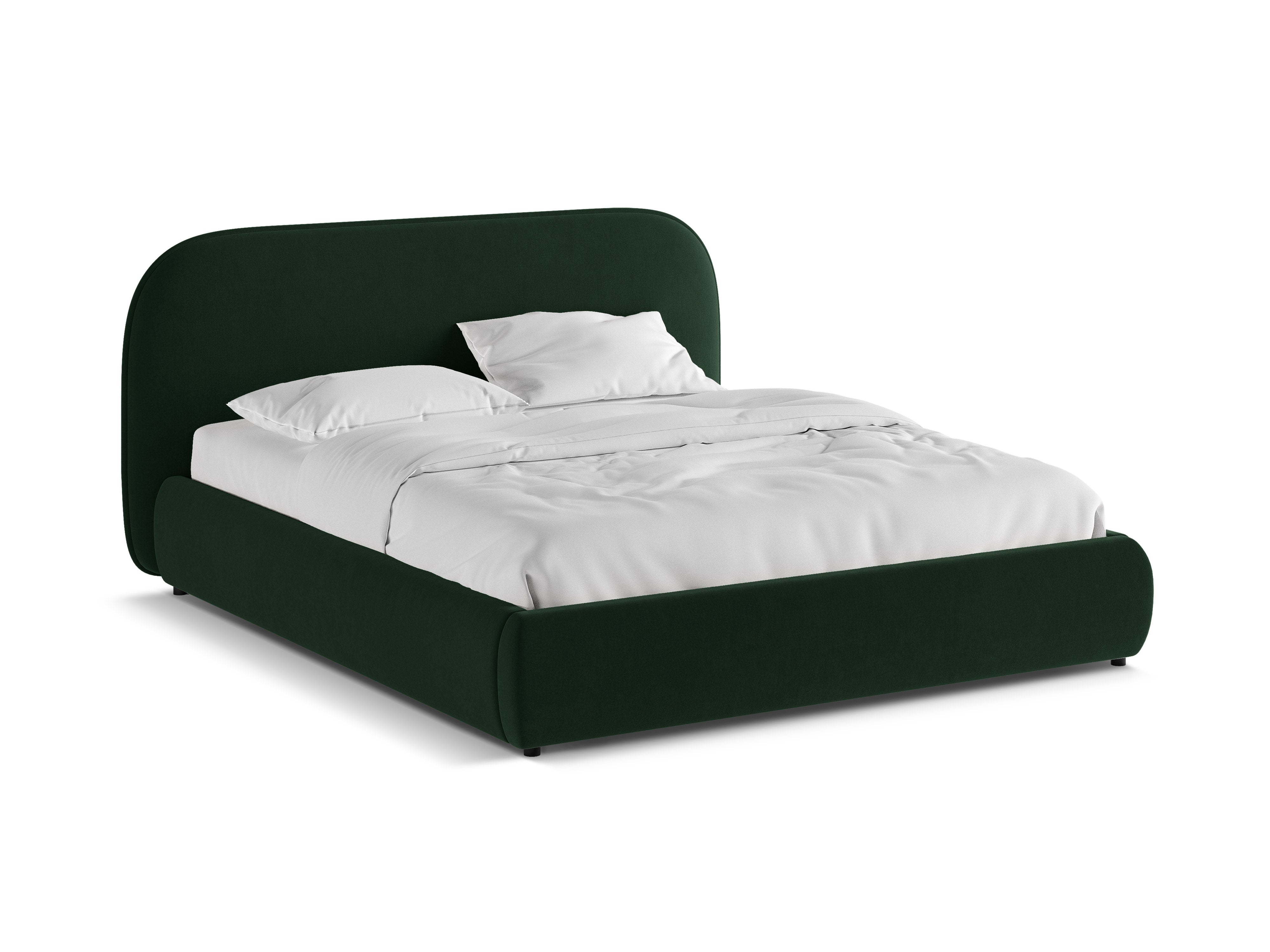 Samtbett MURADA flaschengrün