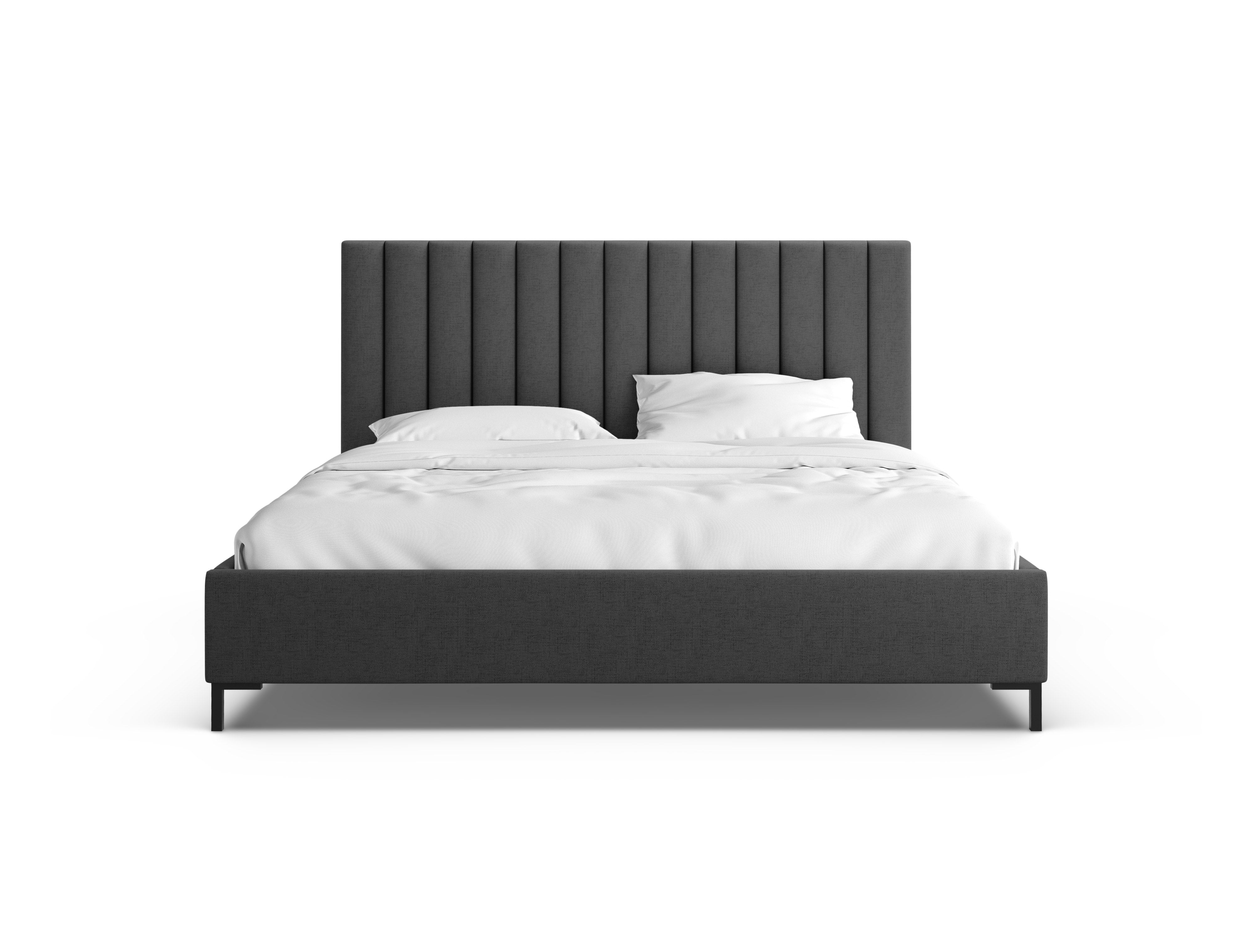 Bett mit Bettkasten ALLISON anthrazitfarben