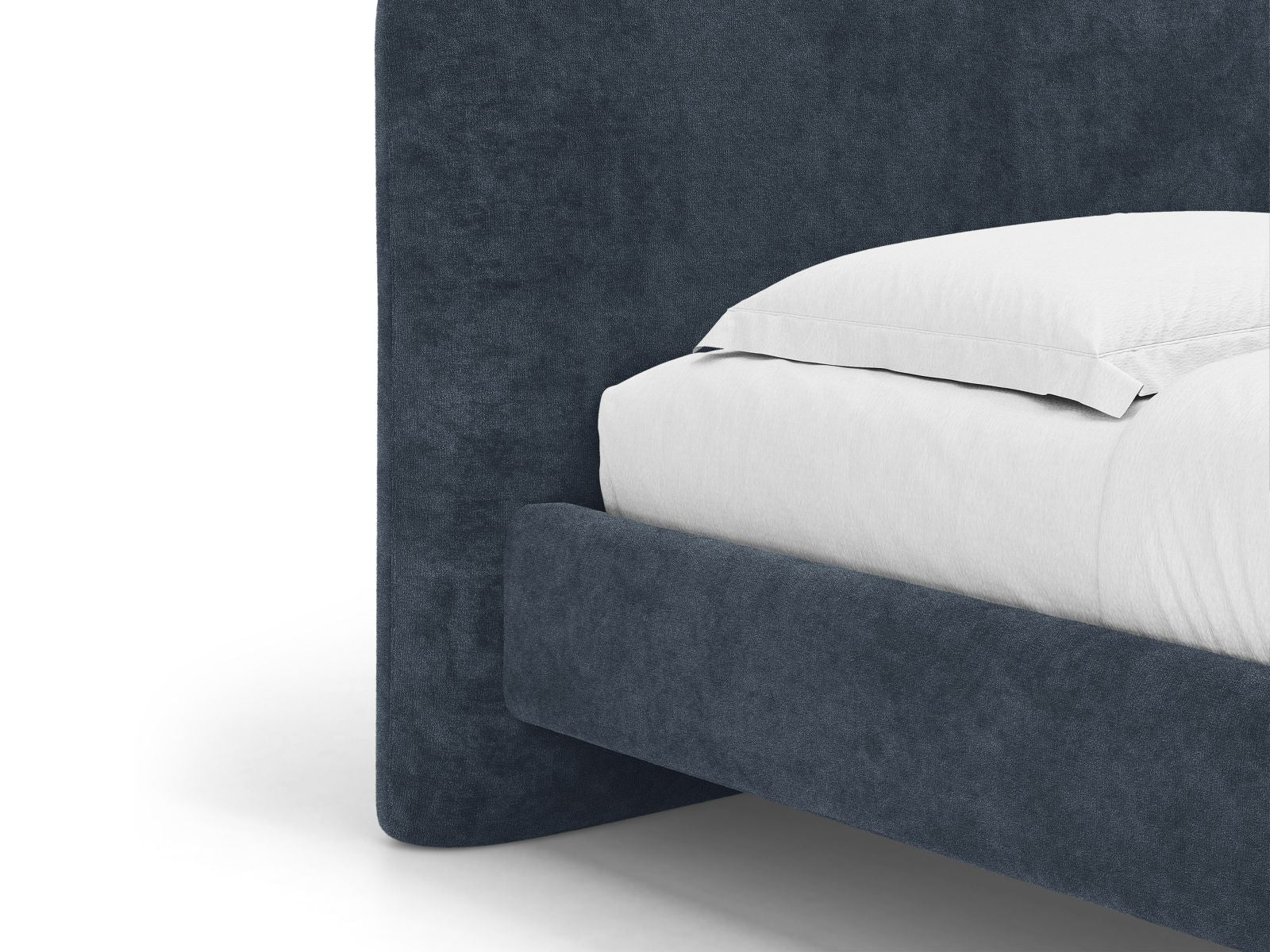 Bett VERA dunkelblauer Chenille