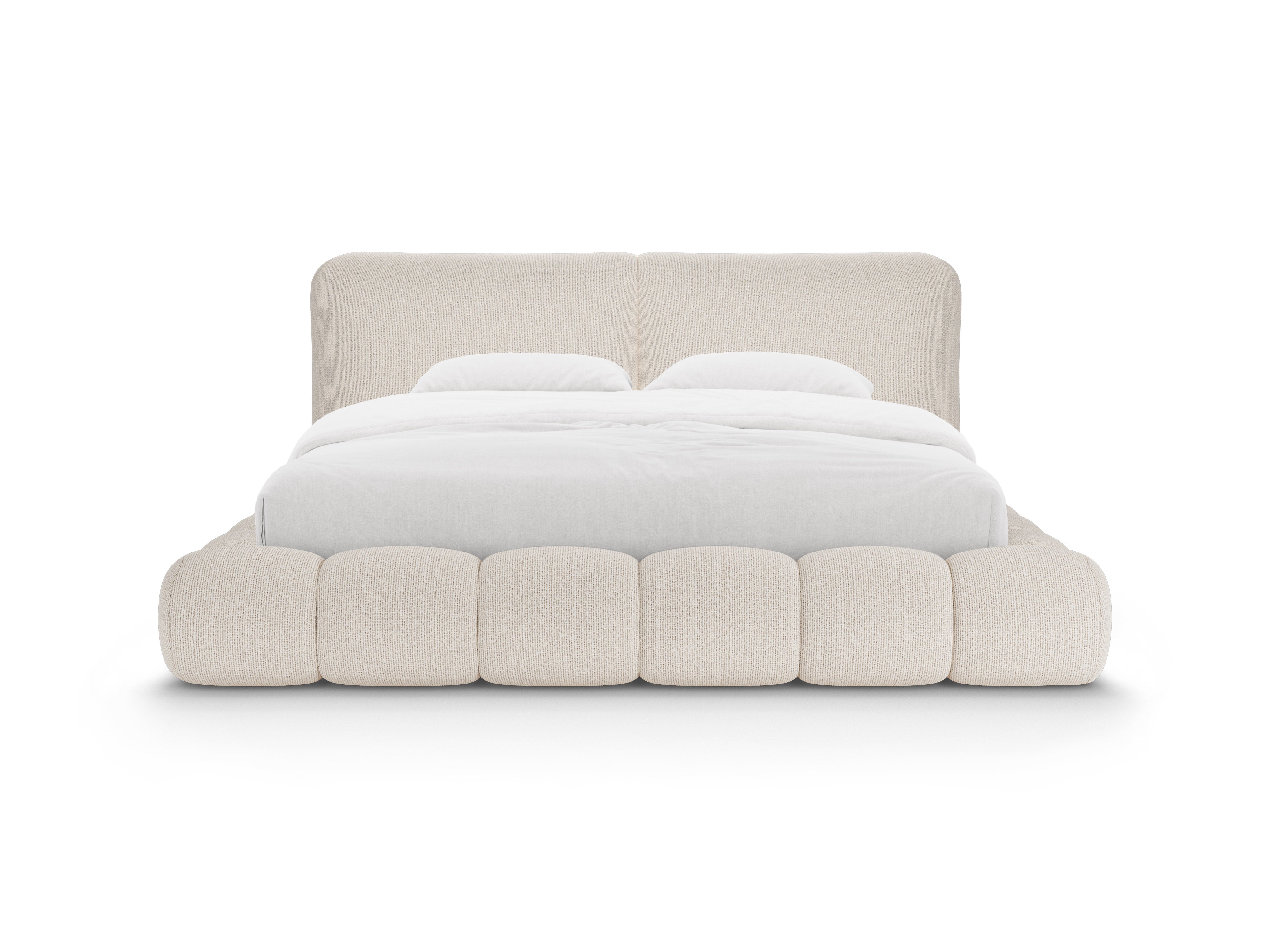 SOLANGE Bed Light Beige Mélange